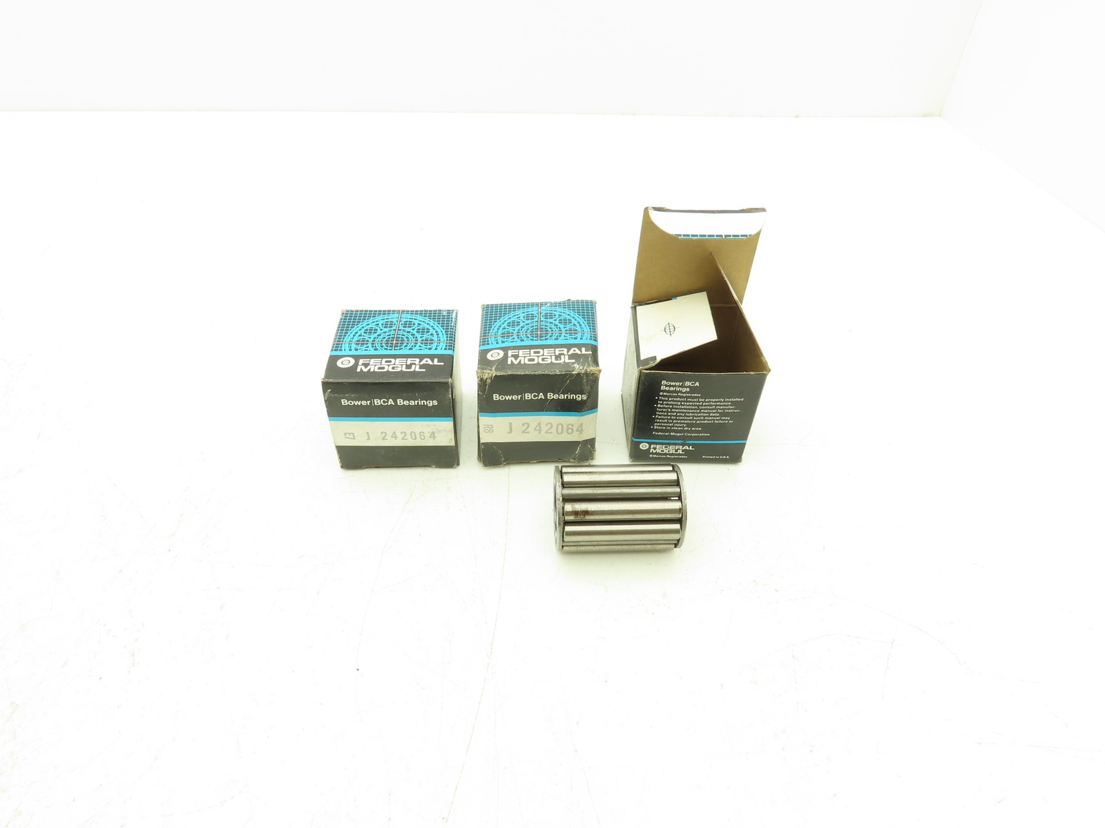 Federal Mogul J242064 Cylindrical Bearing 20mm-ID x 34mm-OD x 50mm-L Lot Of 3
