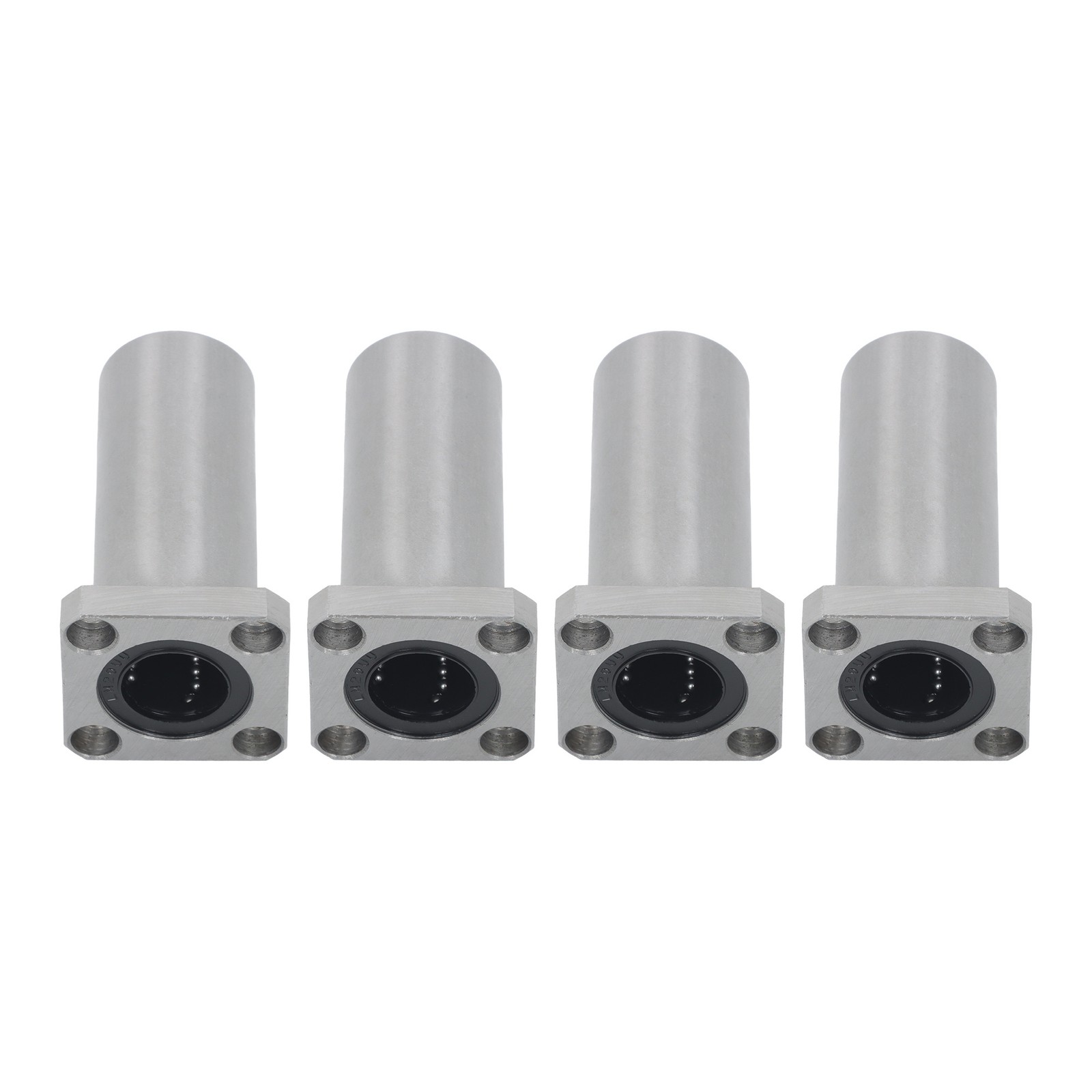 4 Pack LMK20LUU Linear Bearing 20x32x80mm Extra Long Square Flange Steel Cage