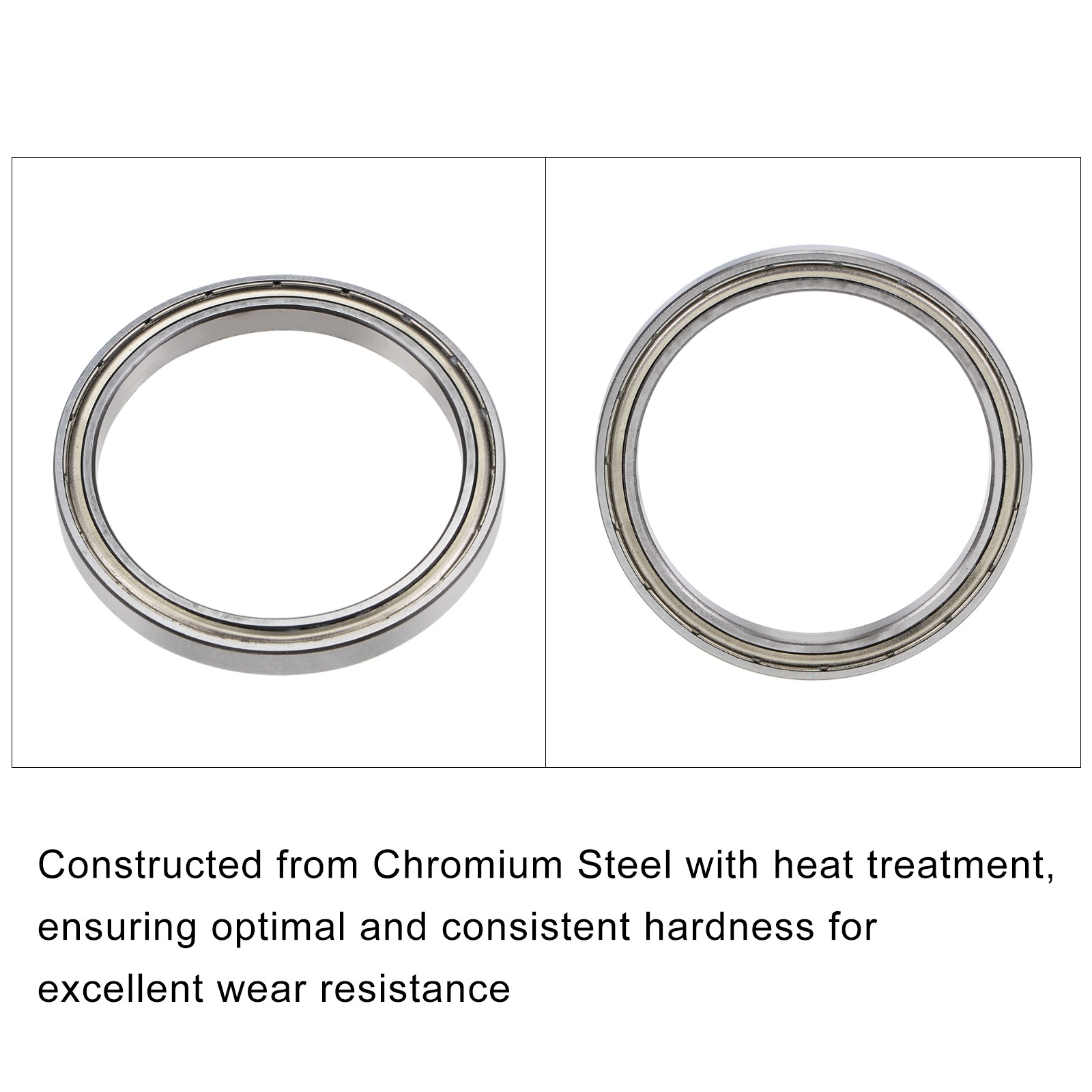 Bearings (6706ZZ, 30mmx37mmx4mm) 2Pcs, Chromium Steel Double Shielded