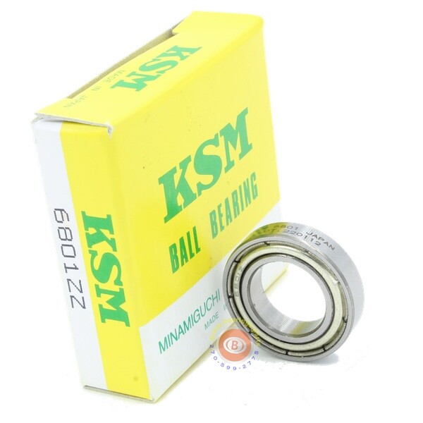 6801-ZZ Ball Bearing 12x21x5 Shielded – KSM Japan