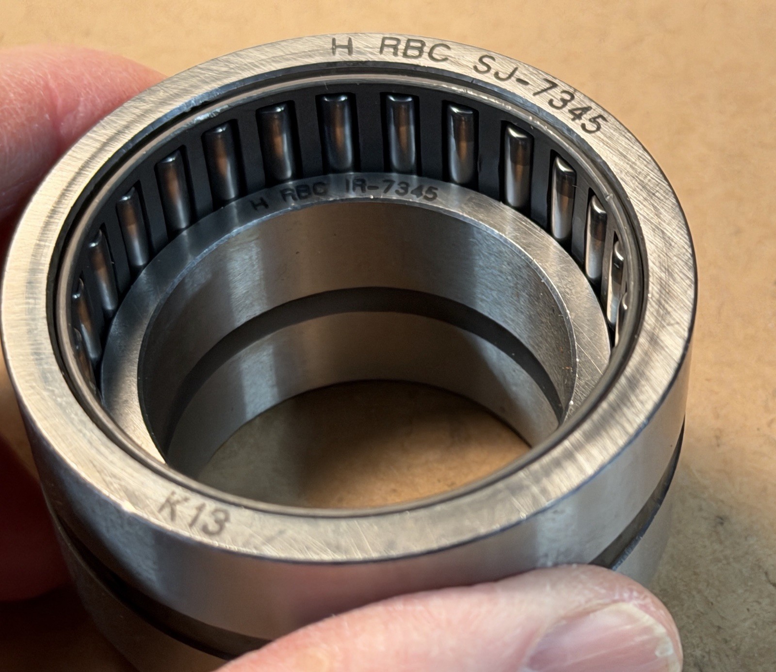 RBC SJ7345 bearing, made in USA. = MR31 + inner Race IR7345