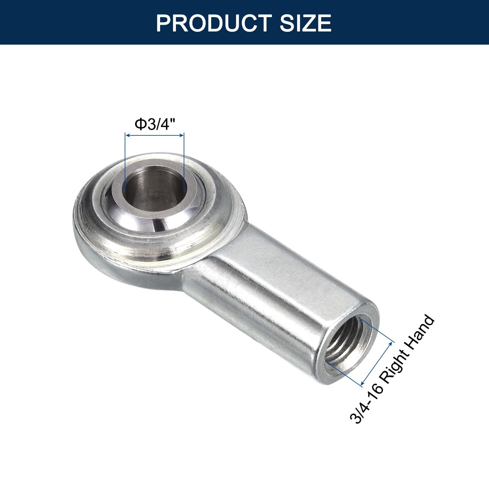 CF12 Rod End Bearing Heim Joints, 3/4 x 3/4-16 Right Hand Female Thread Heim …