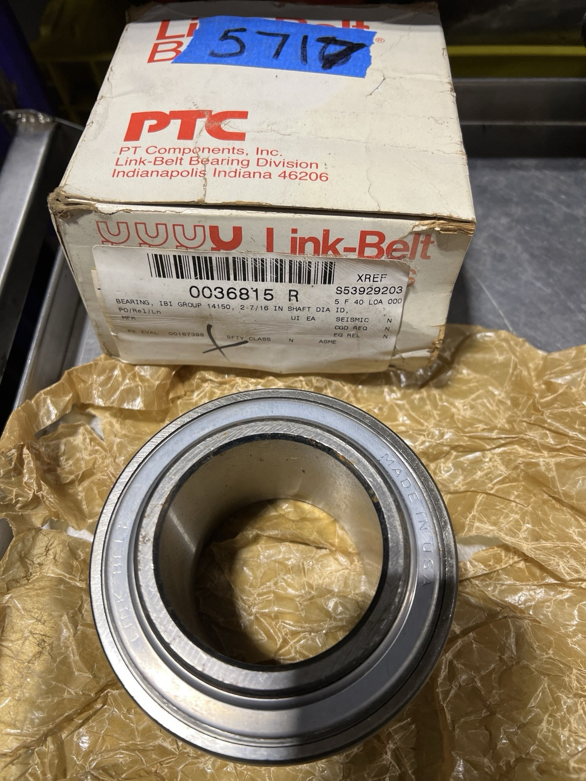 LinkBelt 2-7/16” Sealed Bearing PN UG239H