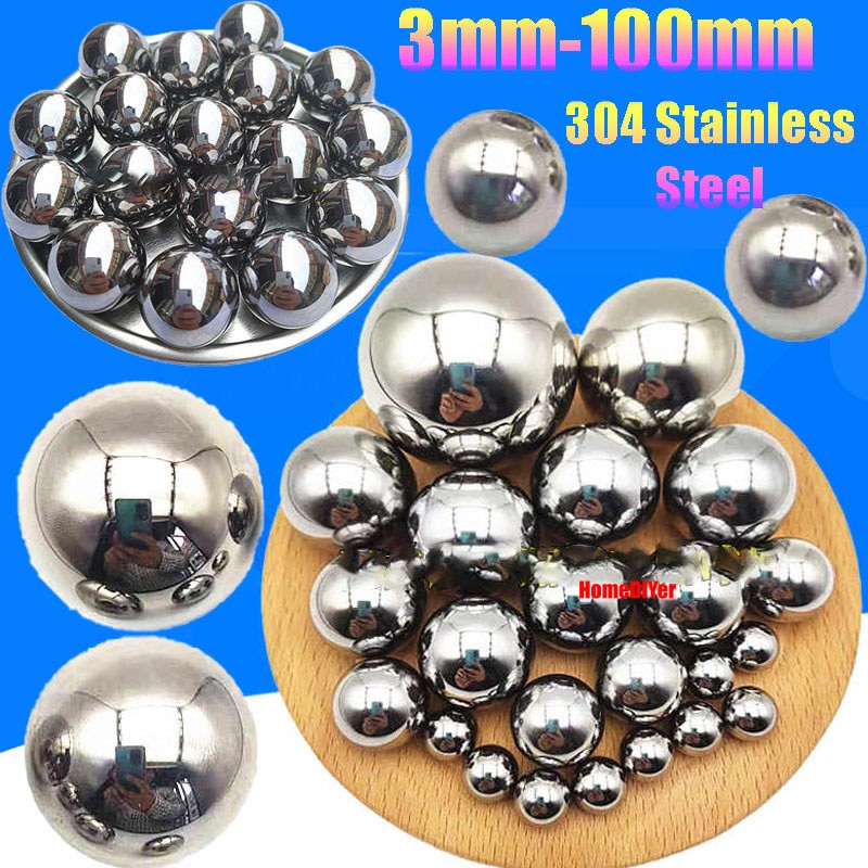 304 Stainless Steel Bearings Balls High-Precision Solid Metal Ball Dia 3mm-100mm