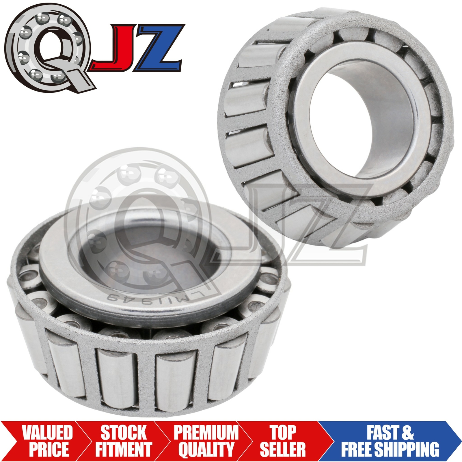 [2-Pack] LM11949 Tapered Roller Inner Ring Cone 0.75″(Bore) x 0.655″(Width)