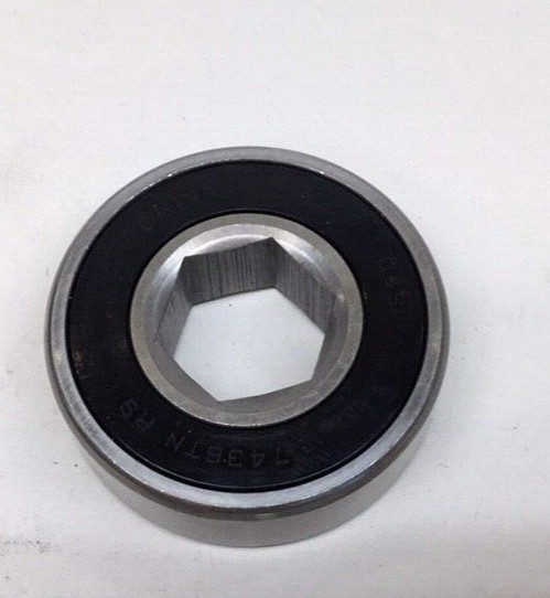 C&S 7436TN Ball Bearing Hex Bore 0.6250in ID X 1.6250in OD X 0.500in W Sealed
