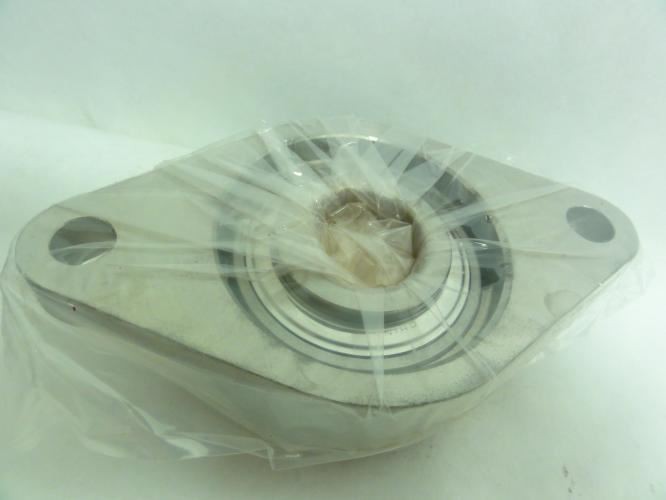 187099 New In Box; IPTCI SUCSFL-206-18 SS Flange Bearing; Two-Bolt; 1.125″ID