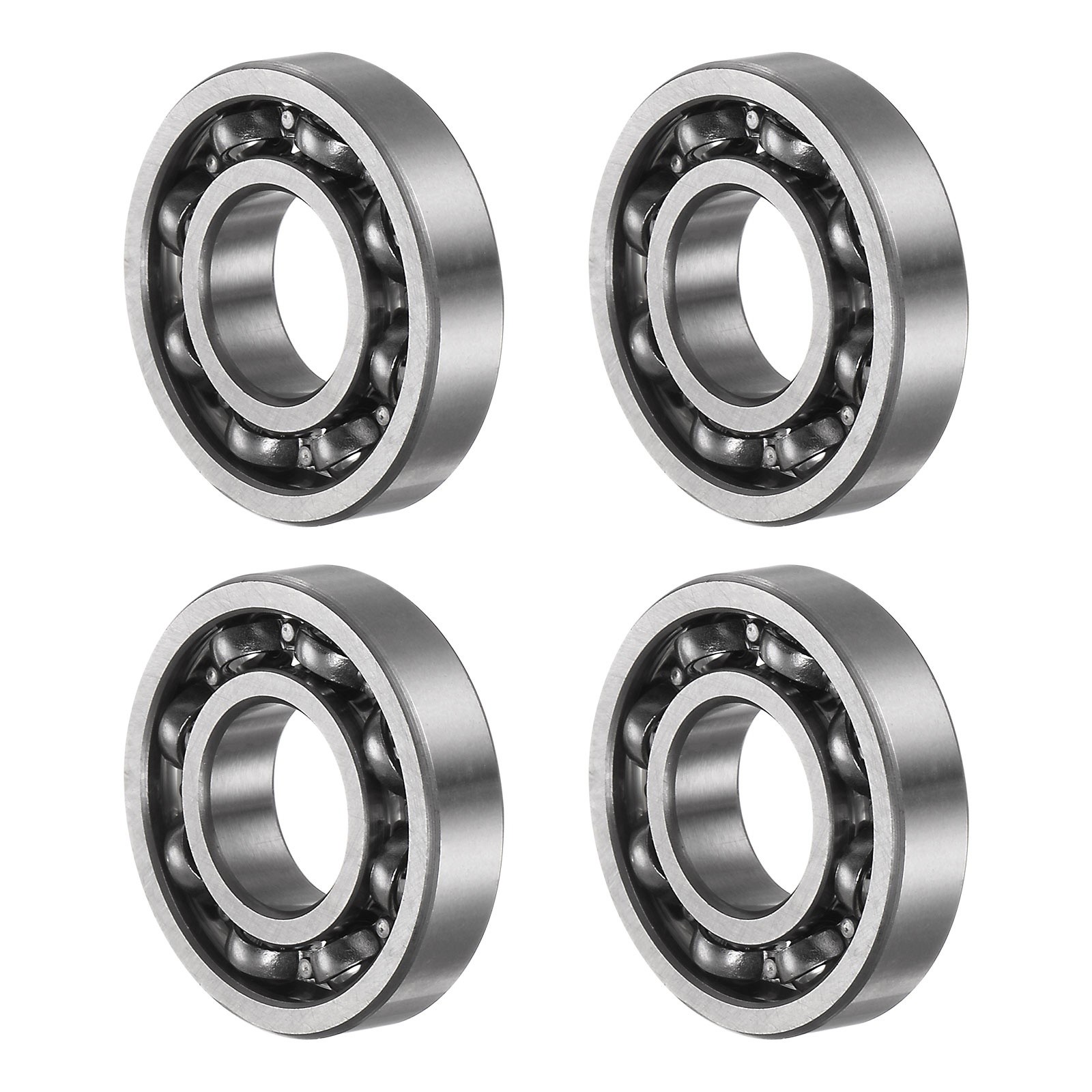 4pcs Chrome Steel R8 Deep Groove Ball Bearing, 1/2″ x 1 1/8″ x 1/4″