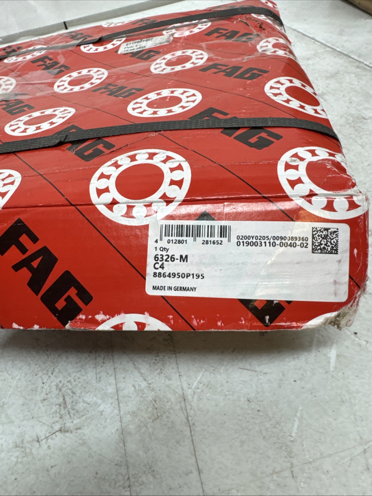 Branded Bearing Part # 6326-M-C4 130x280x58mm