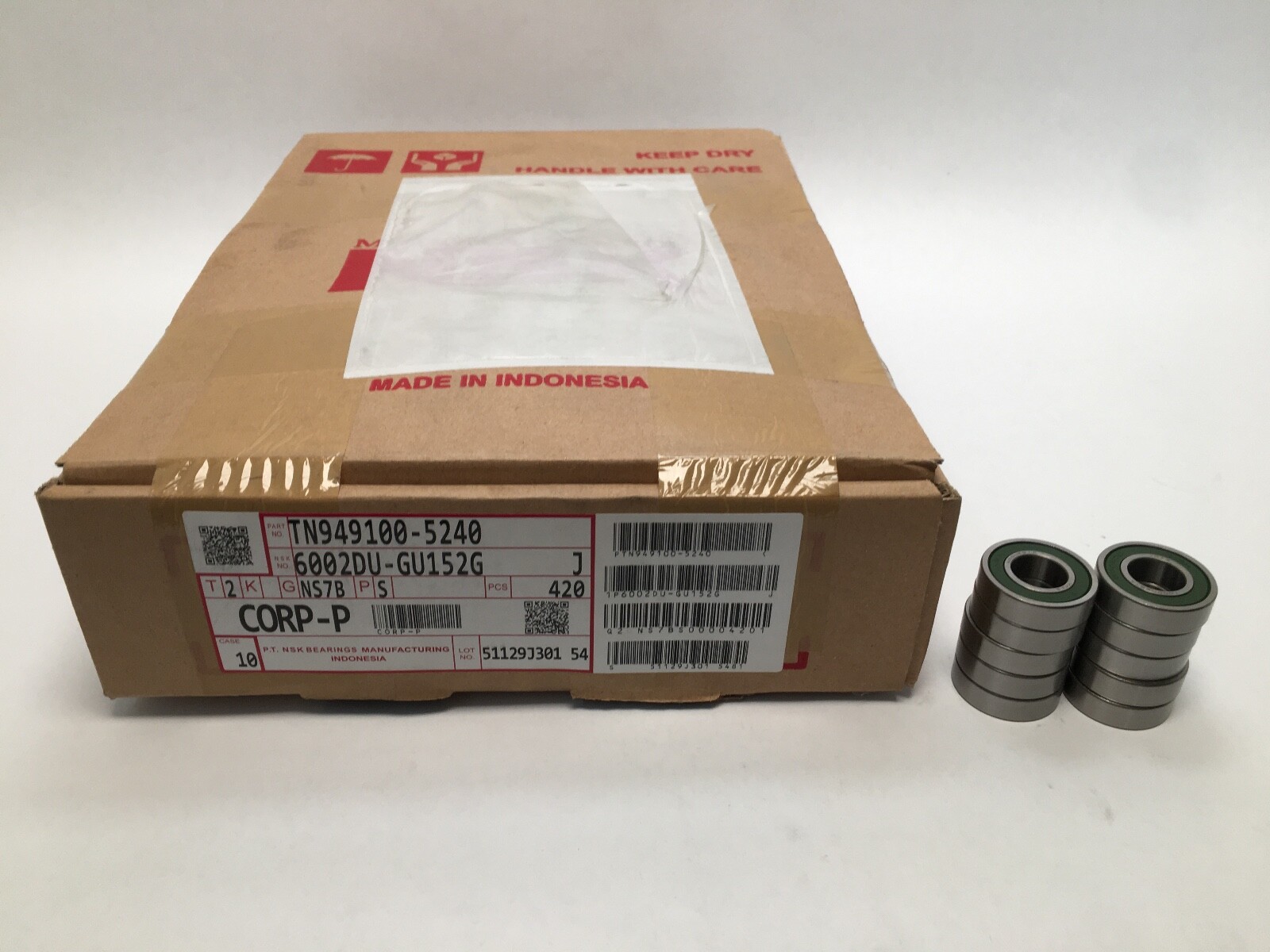 10 pcs NSK 6002DDU Bearing Rubber Seals 15x32x9 mm 6002 DDU 2RS DU GU152G 6002RS