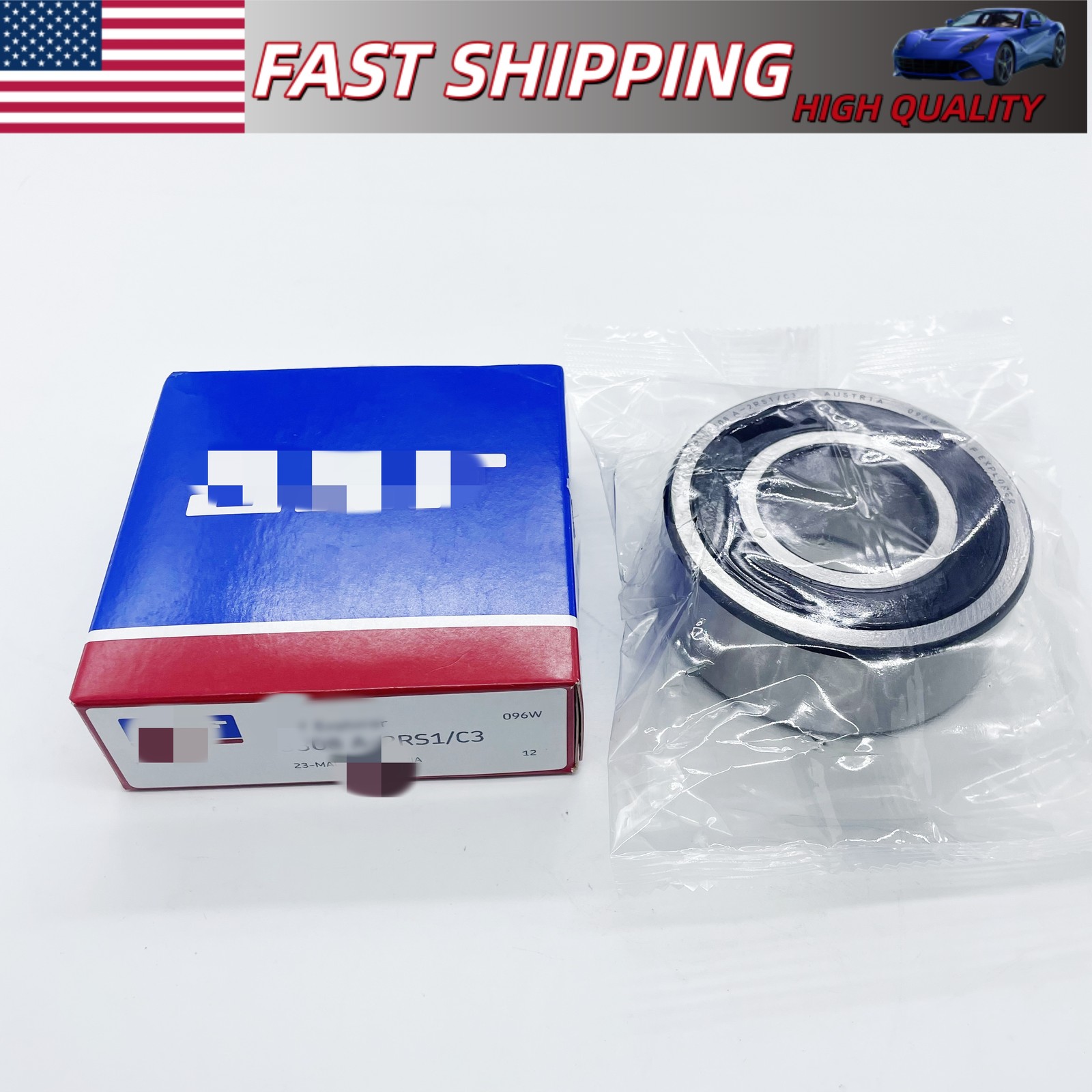 Fits For 3308A 2RS1/C3 Double Row Angular Contact Bearing 40x90x36.5mm