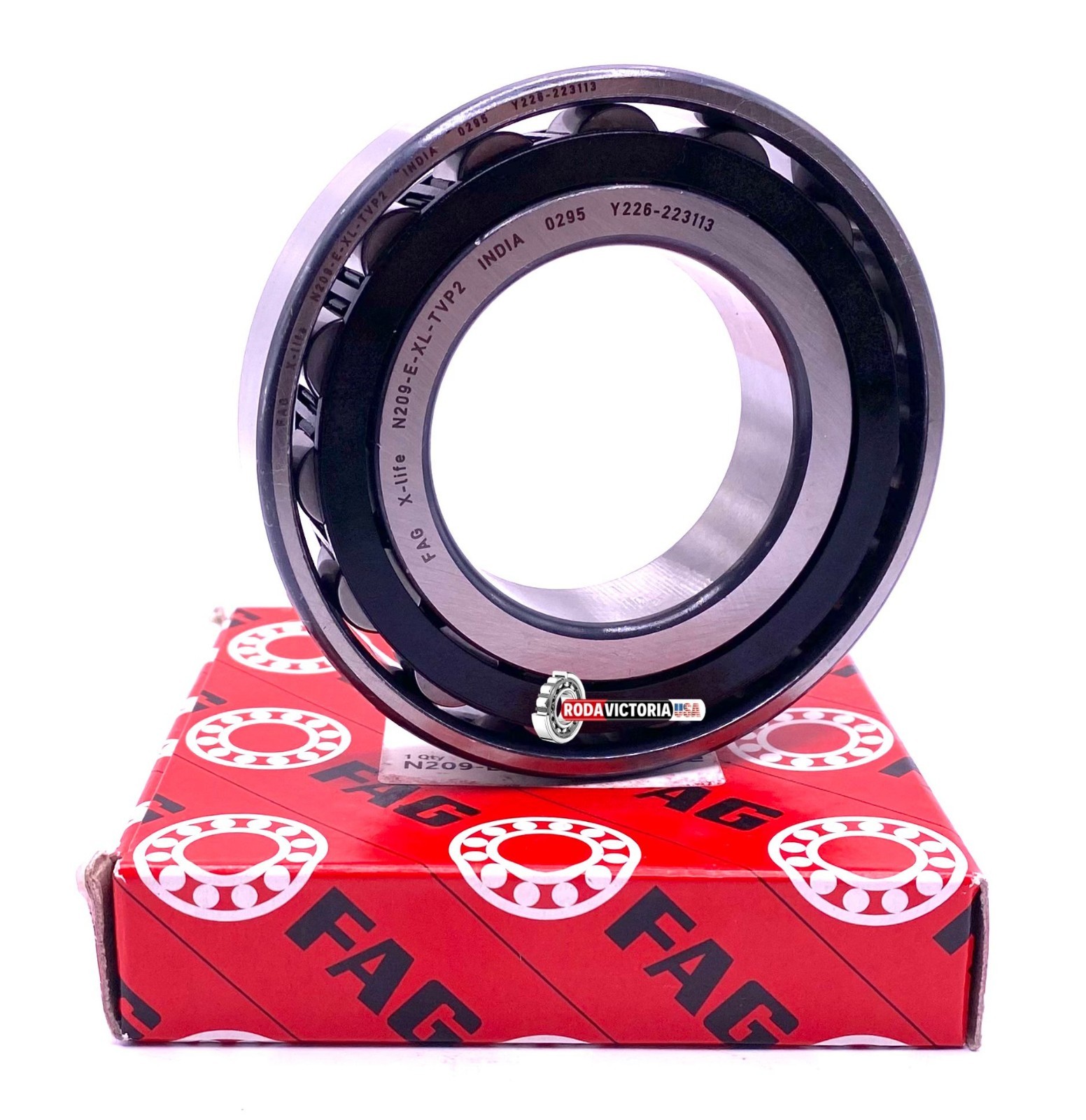 FAG N209 E XL TVP2 C3 Single Row Cylindrical Roller Bearing 45x85x19 mm