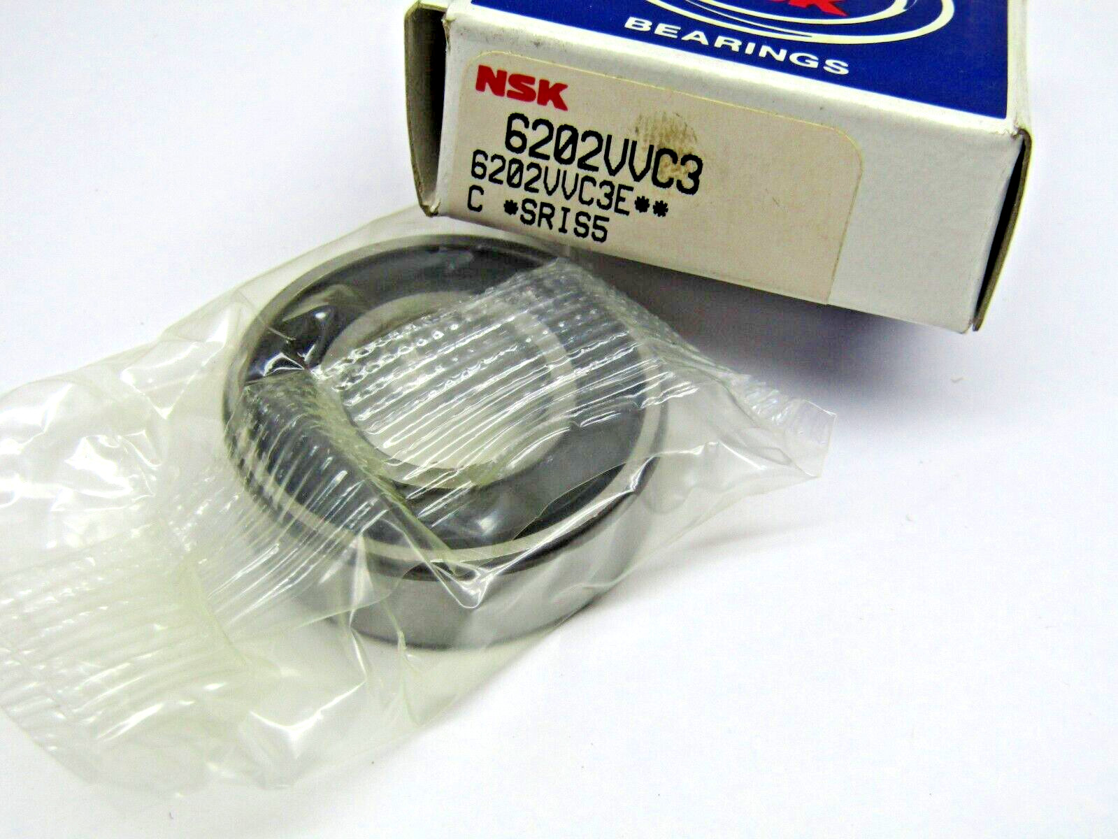 NSK 6202VV C3 15mm X 35mm X 11mm Sealed Bearing Made in USA
