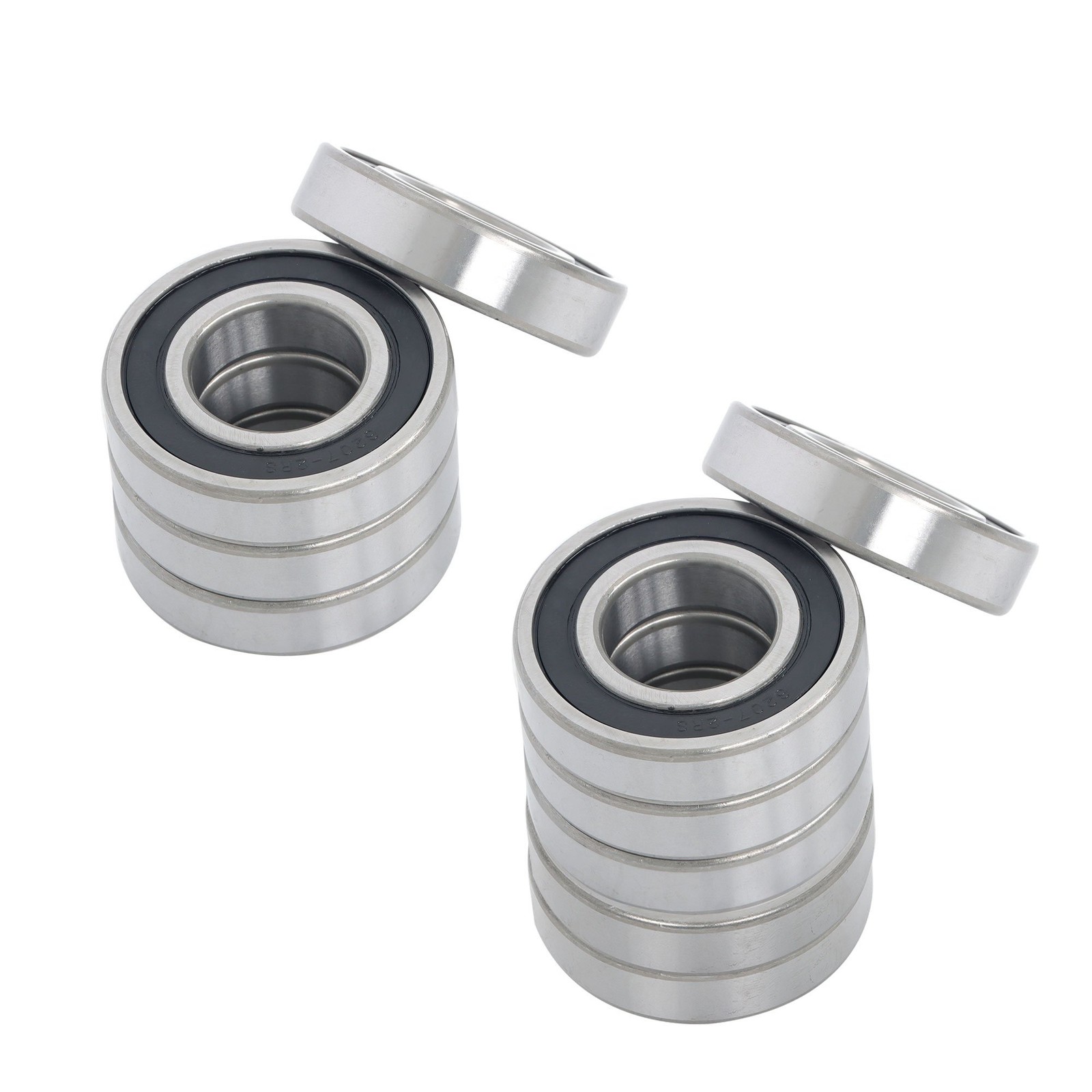 10pcs 6207-2RS Ball Bearings 35x72x17mm Double Rubber Sealed