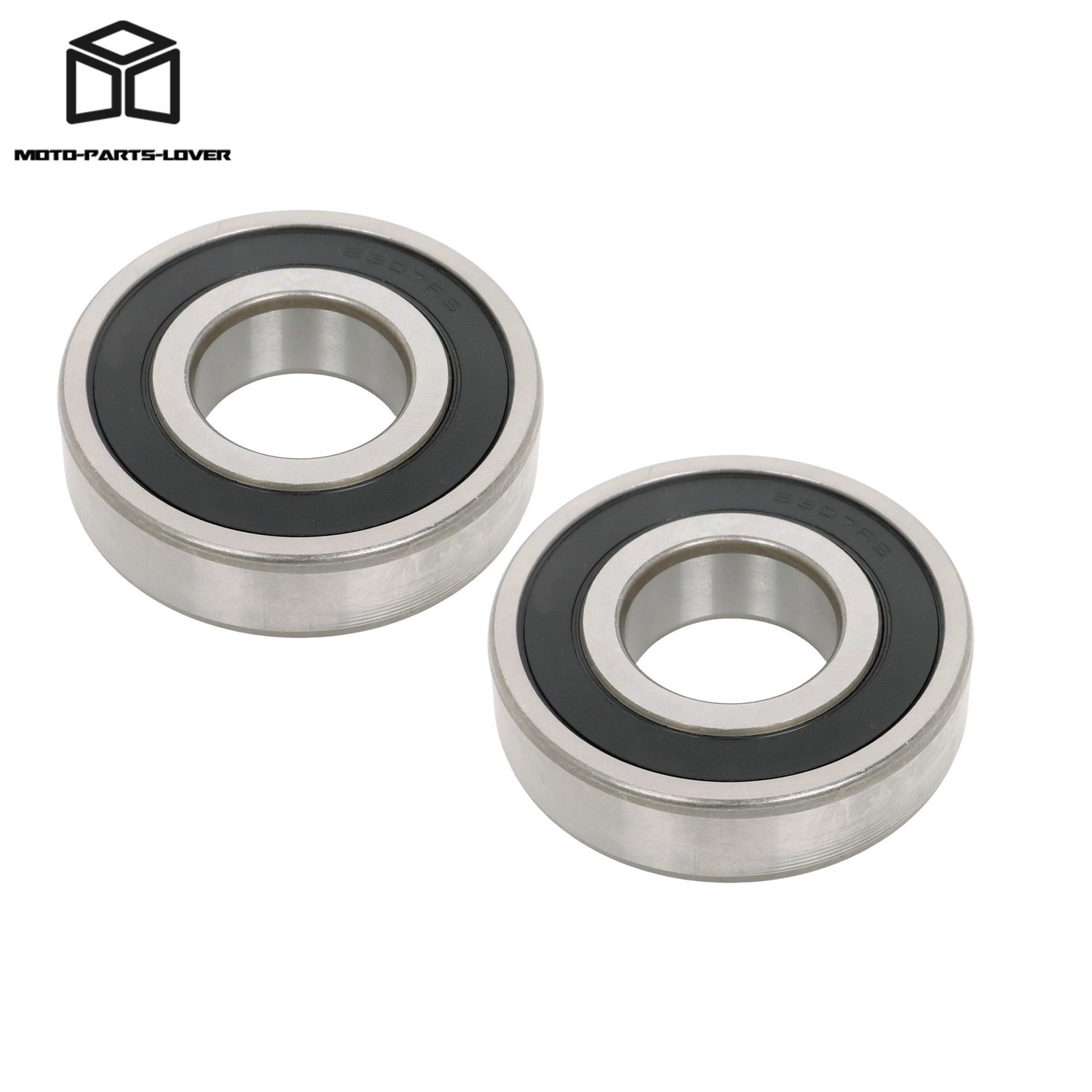 2 Pcs Premium 6307-2RS Bearing 35x80x21mm Double Rubber Seal Steel