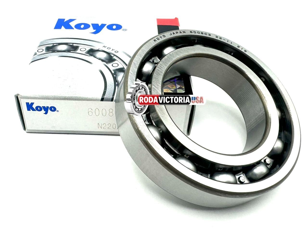 KOYO (JTEKT) 6008 C3 DEEP GROOVE BALL BEARING, OPEN TYPE, NO SEALS 40x68x15 mm