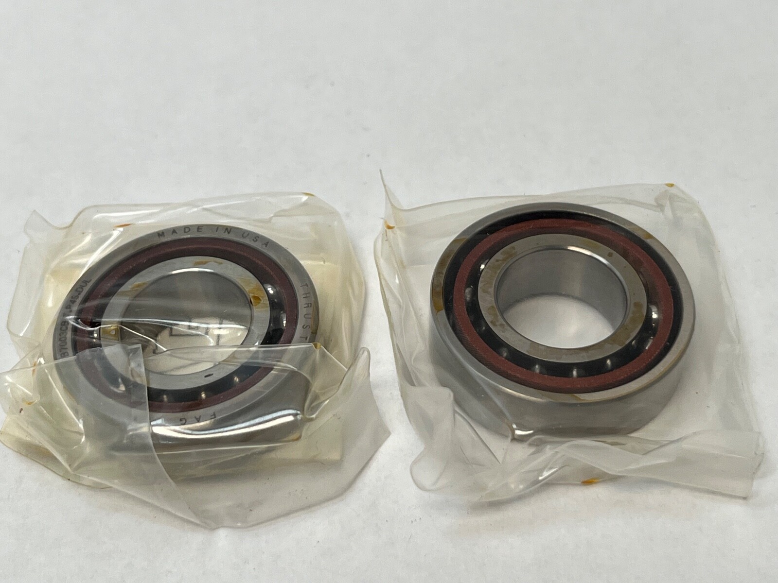 FAG B7003CB.T.P4S.DUL Bearing 17x35x10 mm 7003C B-7003-CB-T-P4S-DUL USA 2 Pcs