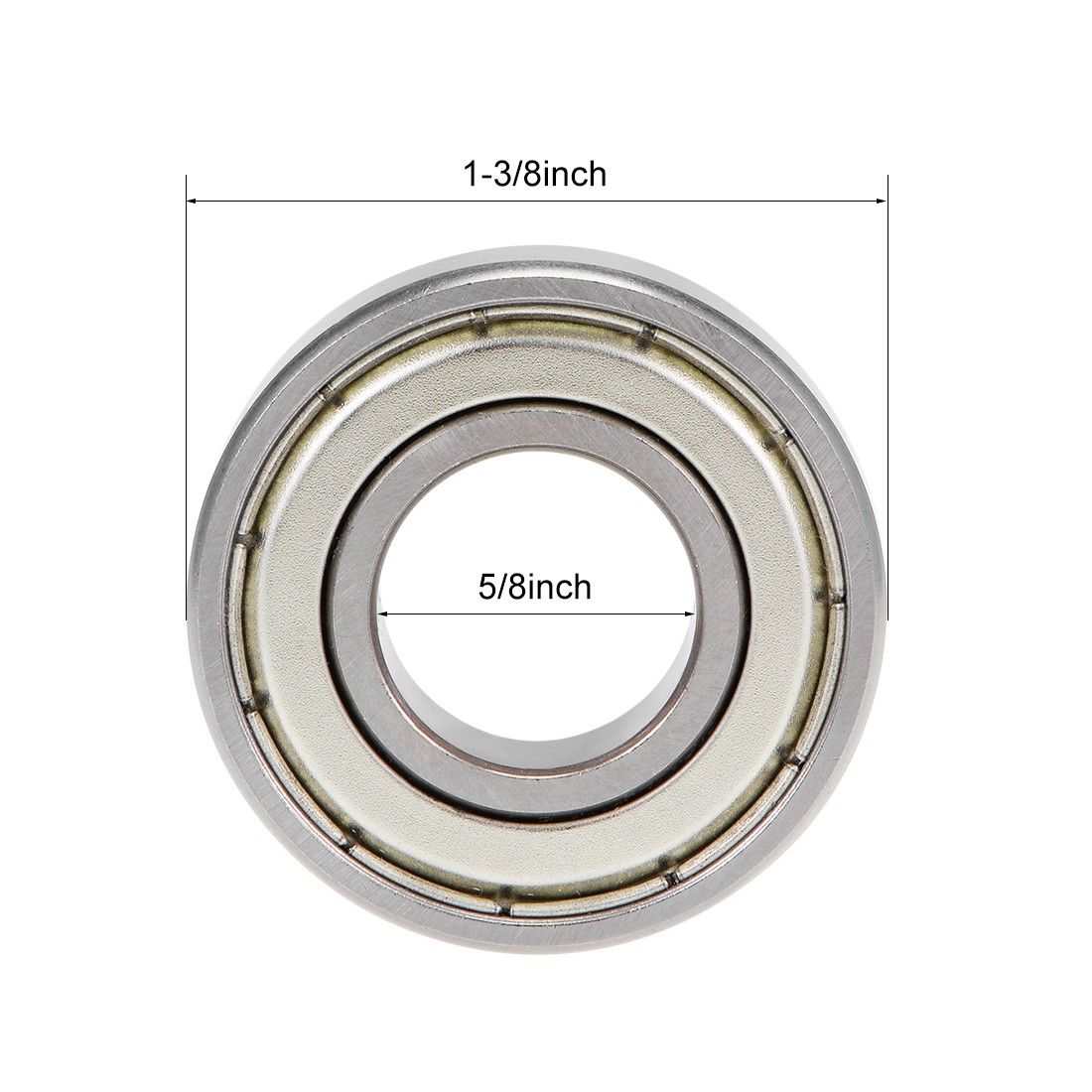 1623ZZ Deep Groove Ball Bearings Z2 5/8 x 1-3/8 x 7/16inch Double Shielded 4pcs