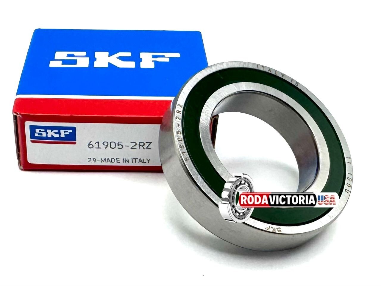 SKF 61905 2RZ Deep Groove Ball Bearing, Rubber Sealed 6905-2RS 25x42x9 mm