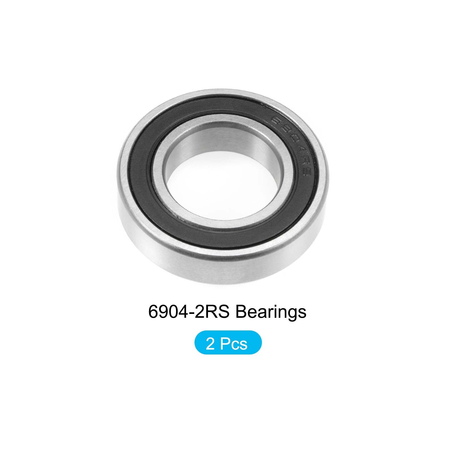 Deep Groove Ball Bearing 6904-2RS 20x37x9mm 1Pcs Chromium Steel Double Sealed