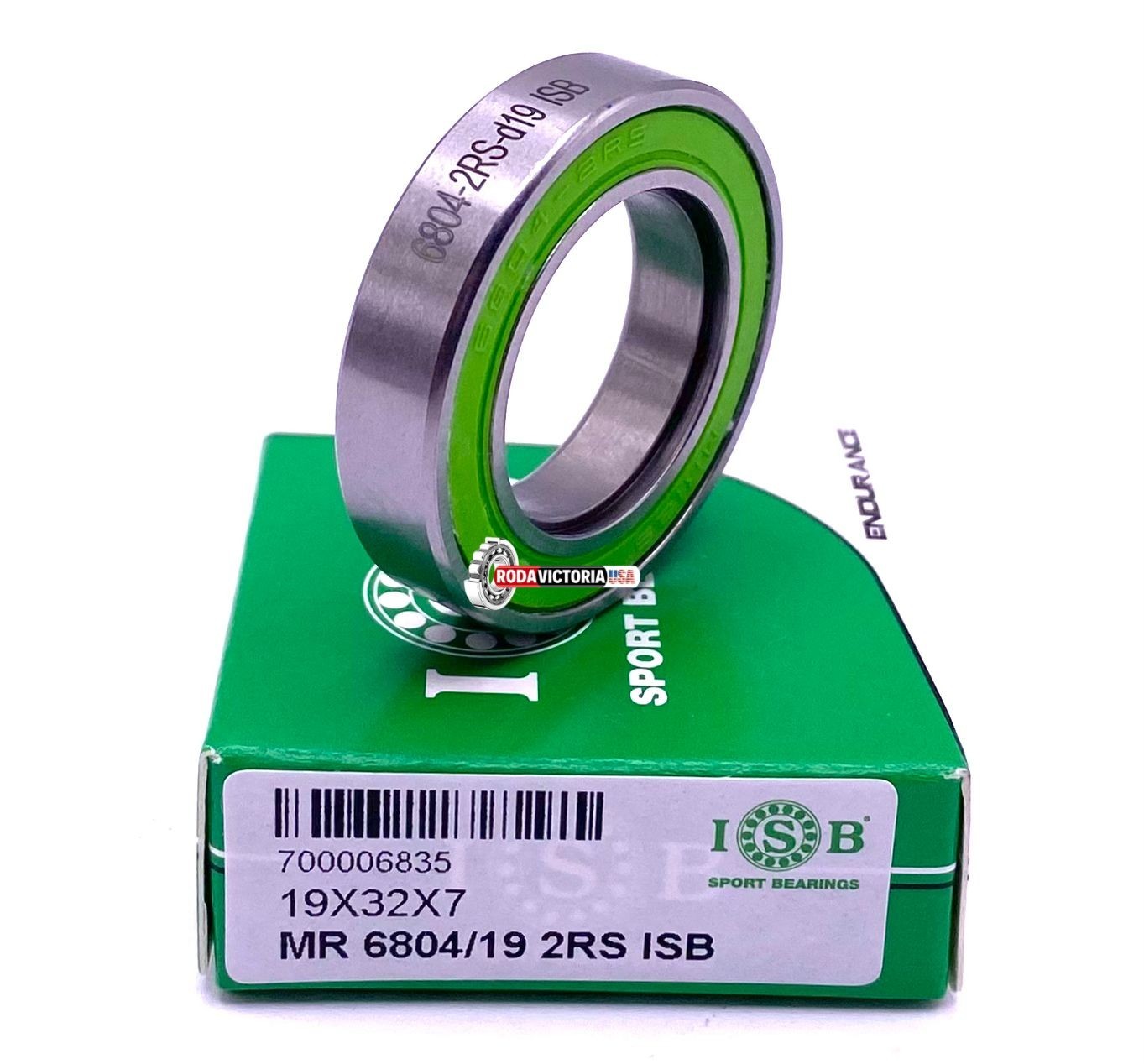 ISB MR6804/19 2RS High Speed, Rubber Sealed Bearing for Bicycles 19x32x7 mm