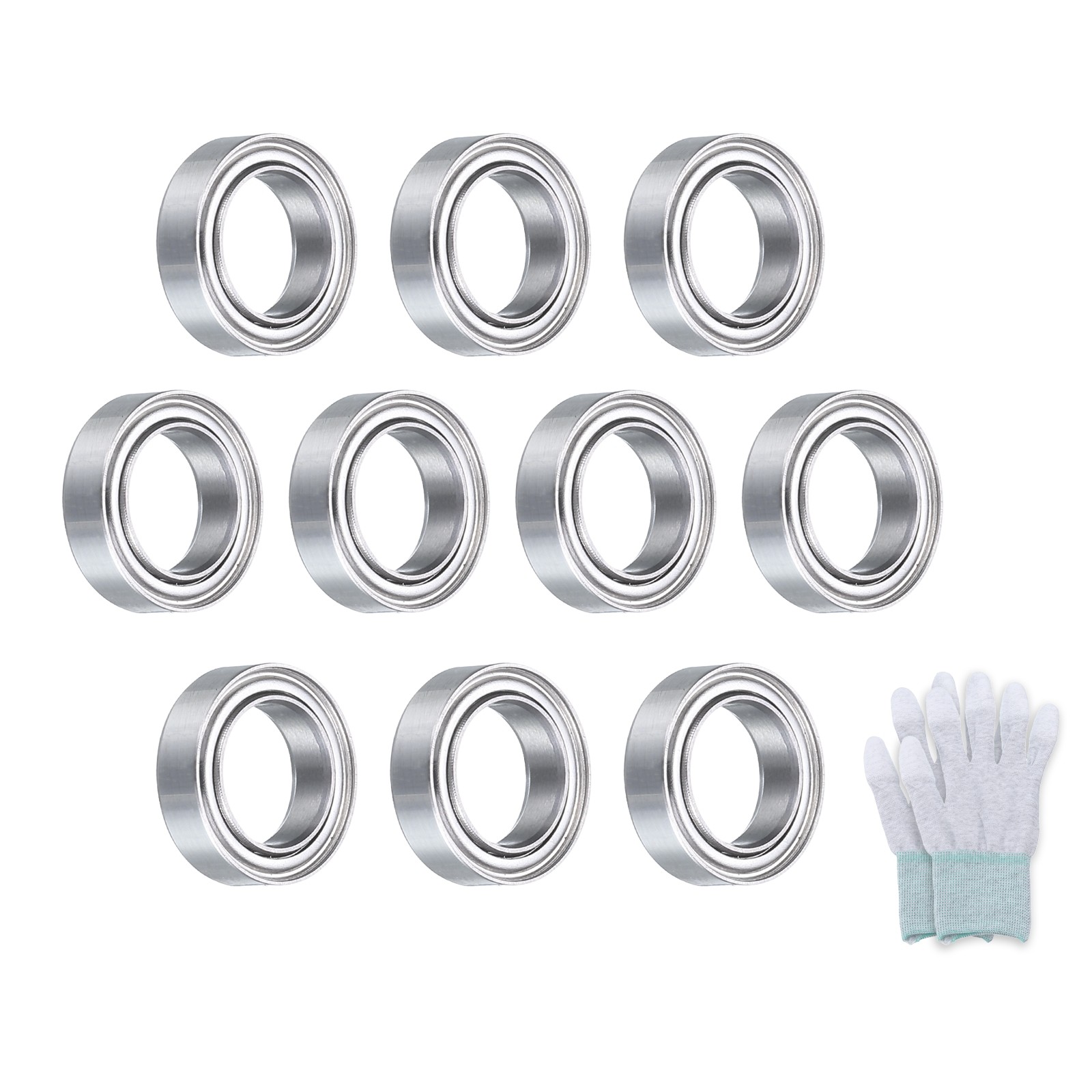 MR117ZZ Deep-Groove Ball Bearings Double Metal Sealed 10Pcs