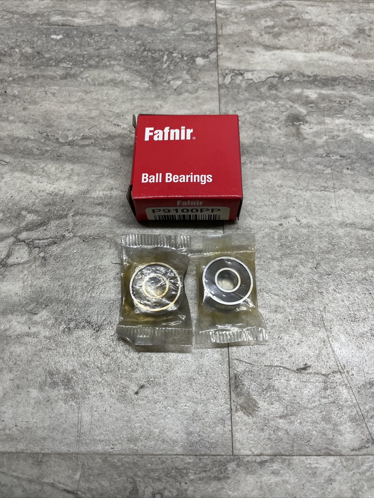 Lot Of 2 Fafnir / Torrington P9100PP Single Row Ball Bearing, New