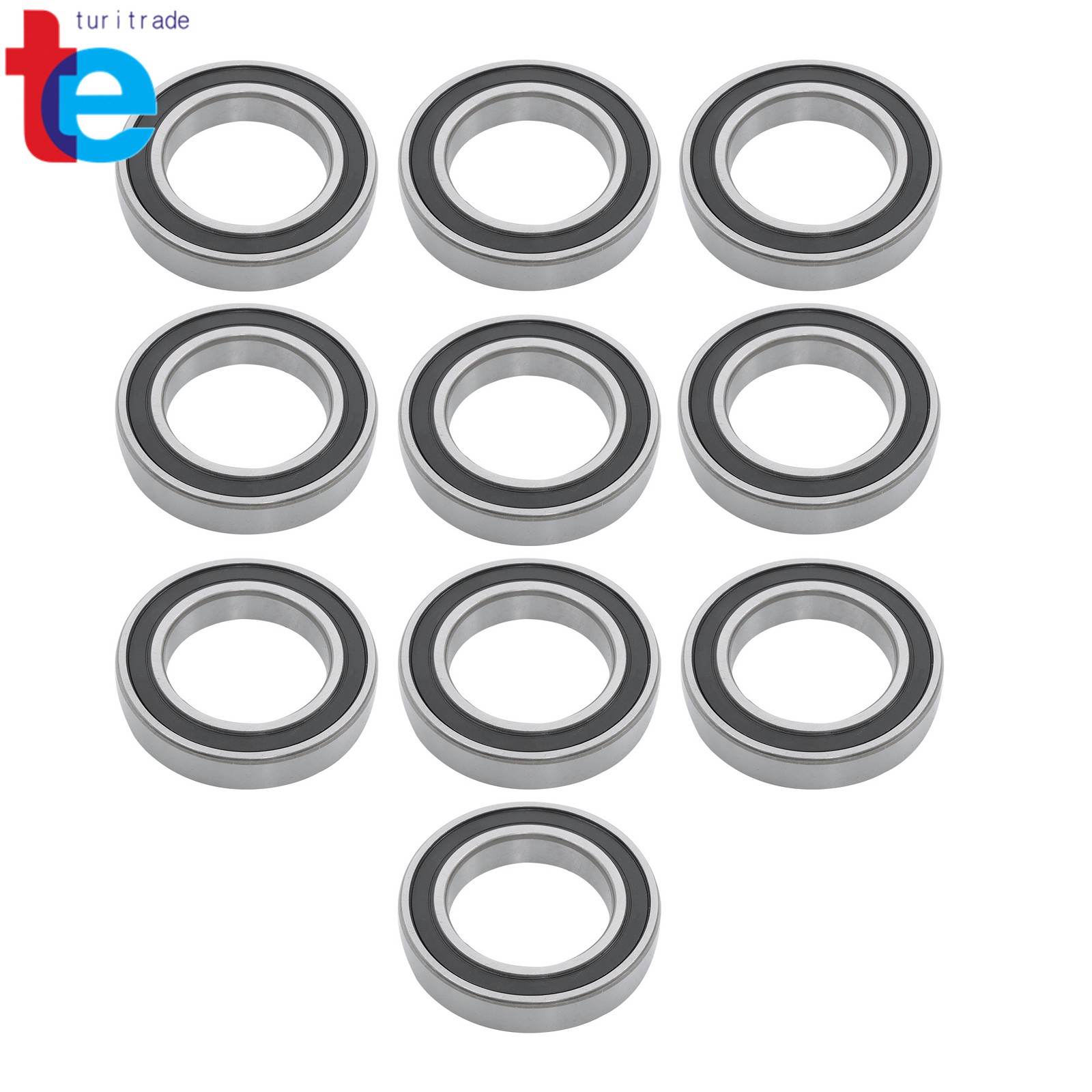 10pcs 6010-2RS Sealed Ball Bearings 50mm x80mm x16mm Double Sealed