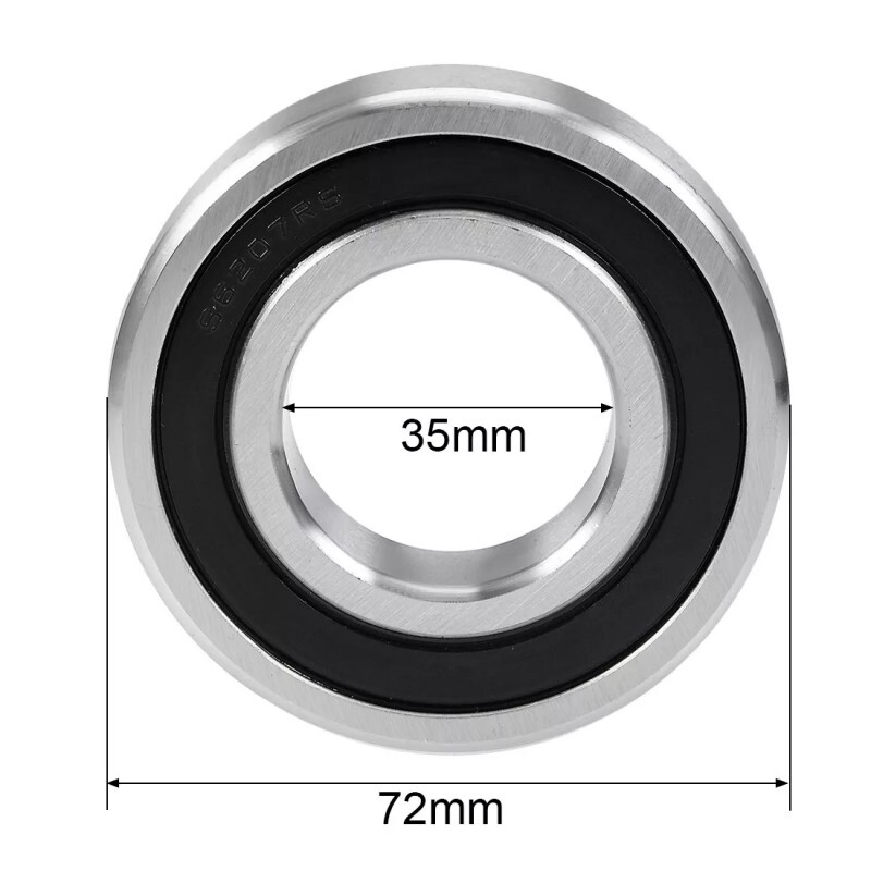 S6207-2RS Ball Bearing 35x72x17mm Double Sealed Bearings,304 Stainless Steel