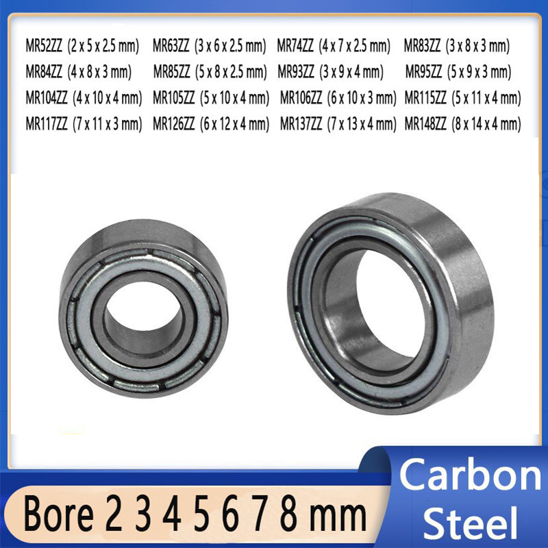 Small Miniature & Model Bearings From MR52 to MR148 Best Quality Carbon Steel