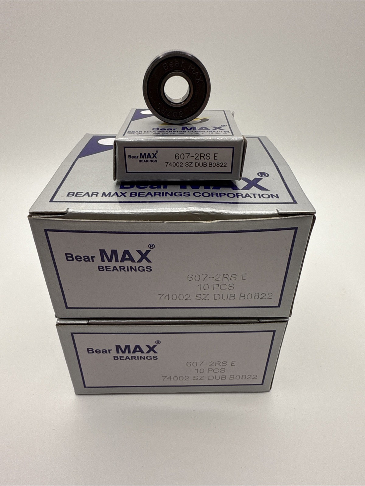 20 pcs BearMAX 607-2RS E 7x19x6mm Rubber Seal Deep Groove Ball Bearings 6072RS