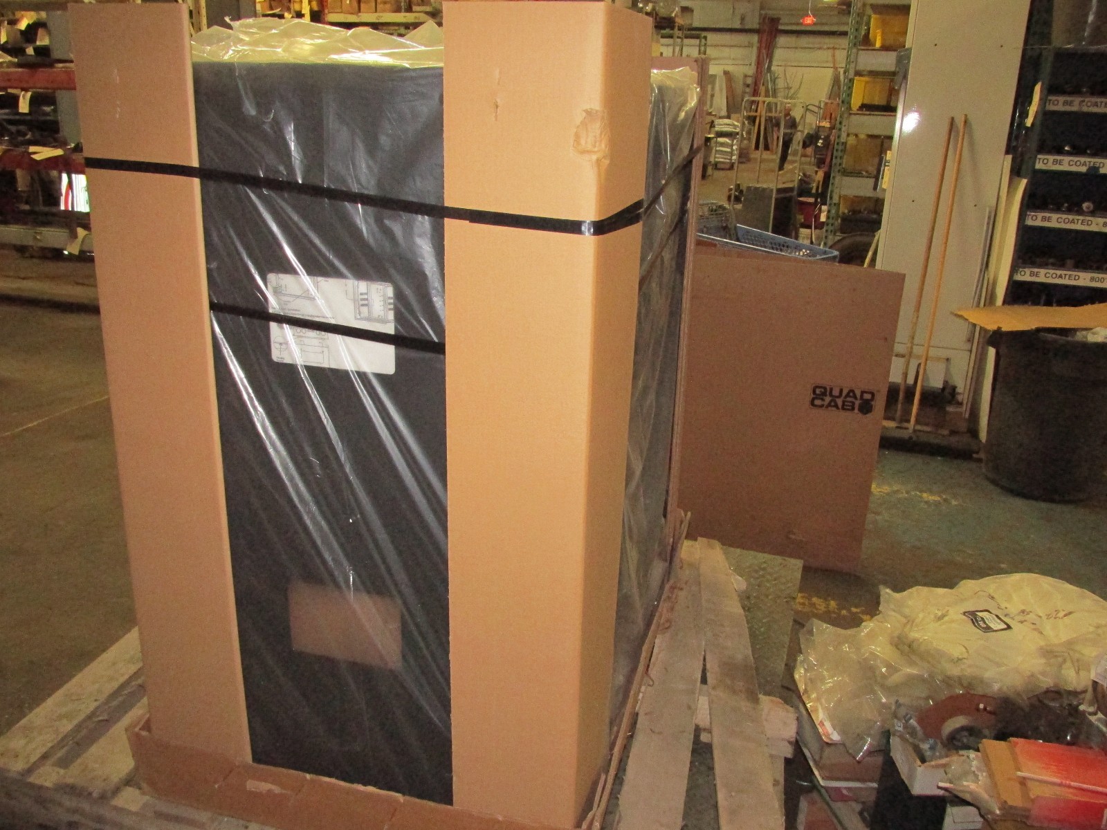 Hubbell Black Quad Cab Wall Mount Cabinet Window Door HQ3636 41573 LR