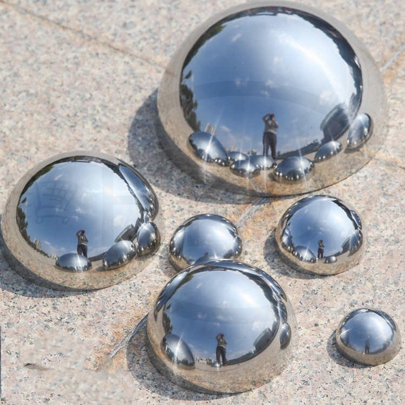 201 Stainless Steel Half Round Ball Hollow Half Round Railing Balls Ø25mm -350mm