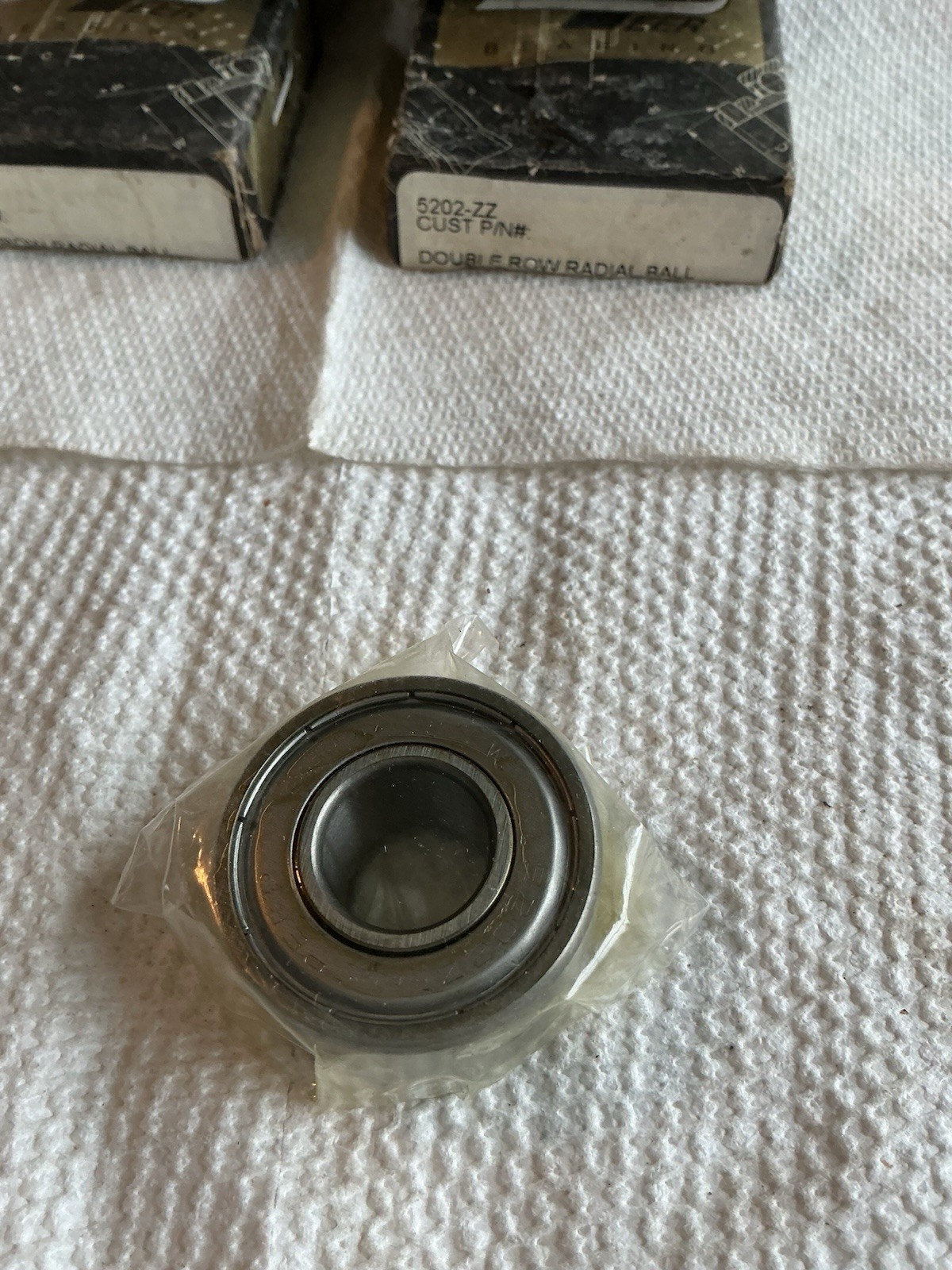 (4) PEER # 5202-ZZ / Double ROW RADIAL BALL BEARING (15x35x15.875, SHIELDED).