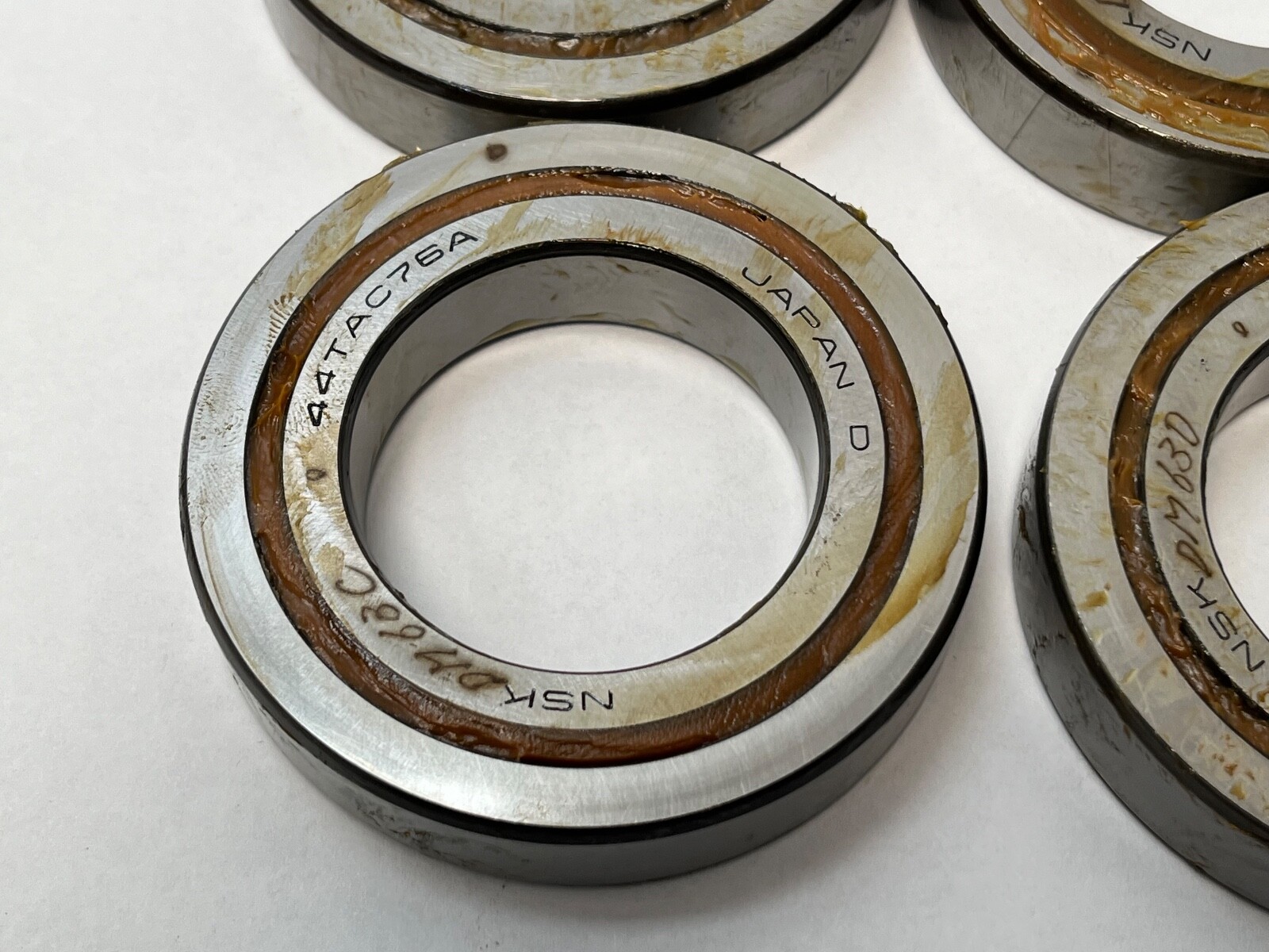 NSK 44TAC76ADFF Bearing 1-3/4x3x2-1/2″ 44TAC76-A-DFF Japan 4 Pcs