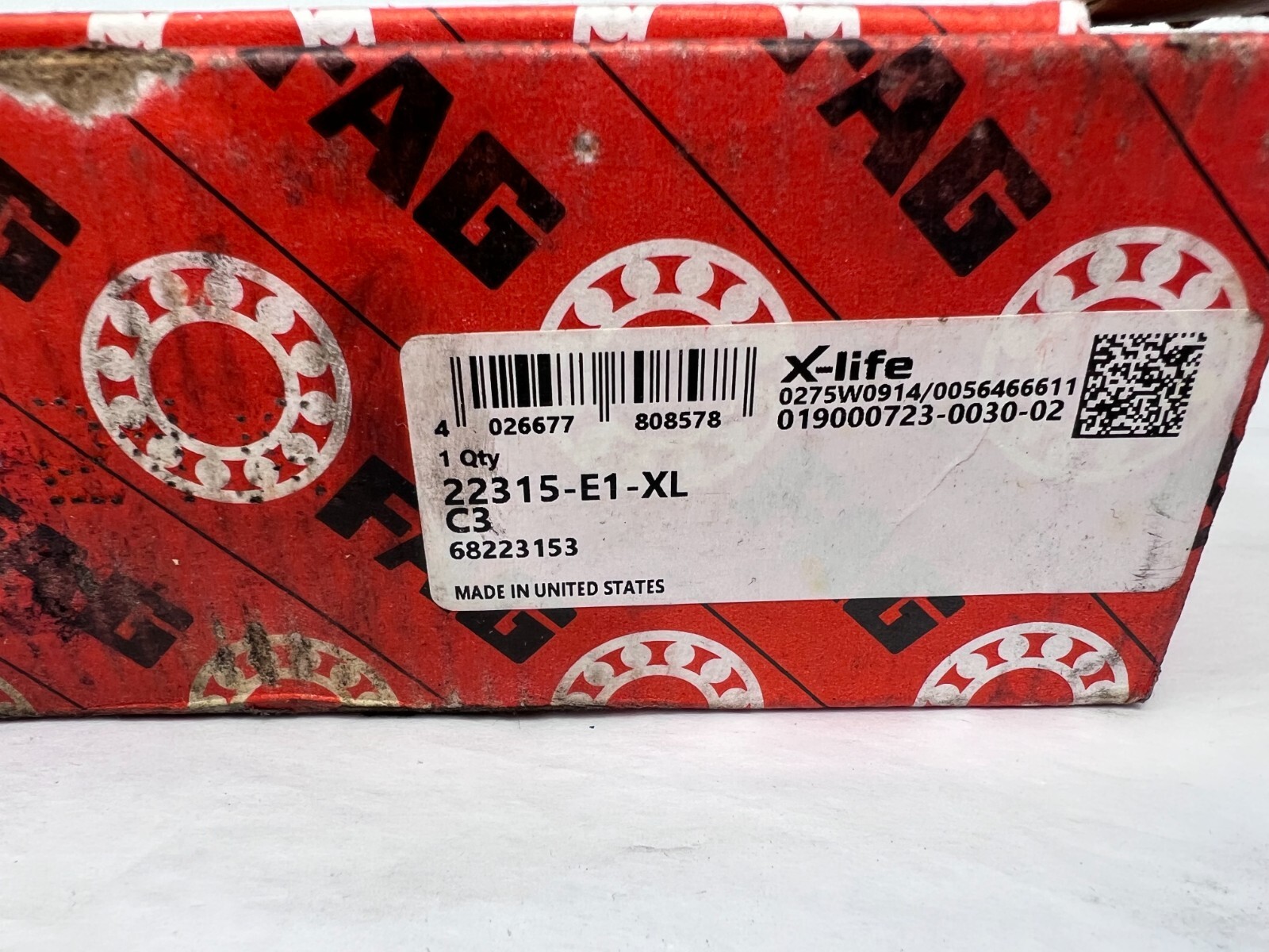 (1) NEW FAG(Schaeffler) Spherical Roller Bearing 22315-E1-XL-C3 FAST FREE SHIP!