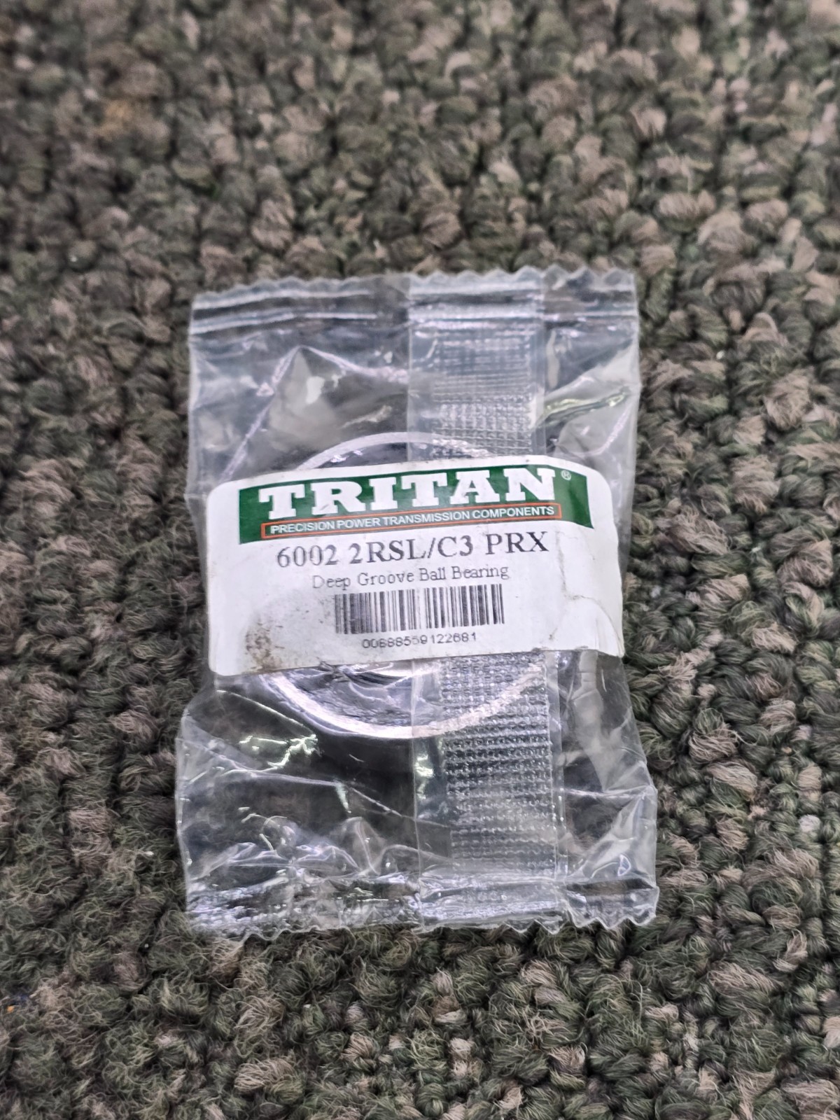 (QTY 6) Tritan 6002 2RSL / C3 PRX Single-Row Deep Groove Radial Ball Bearings