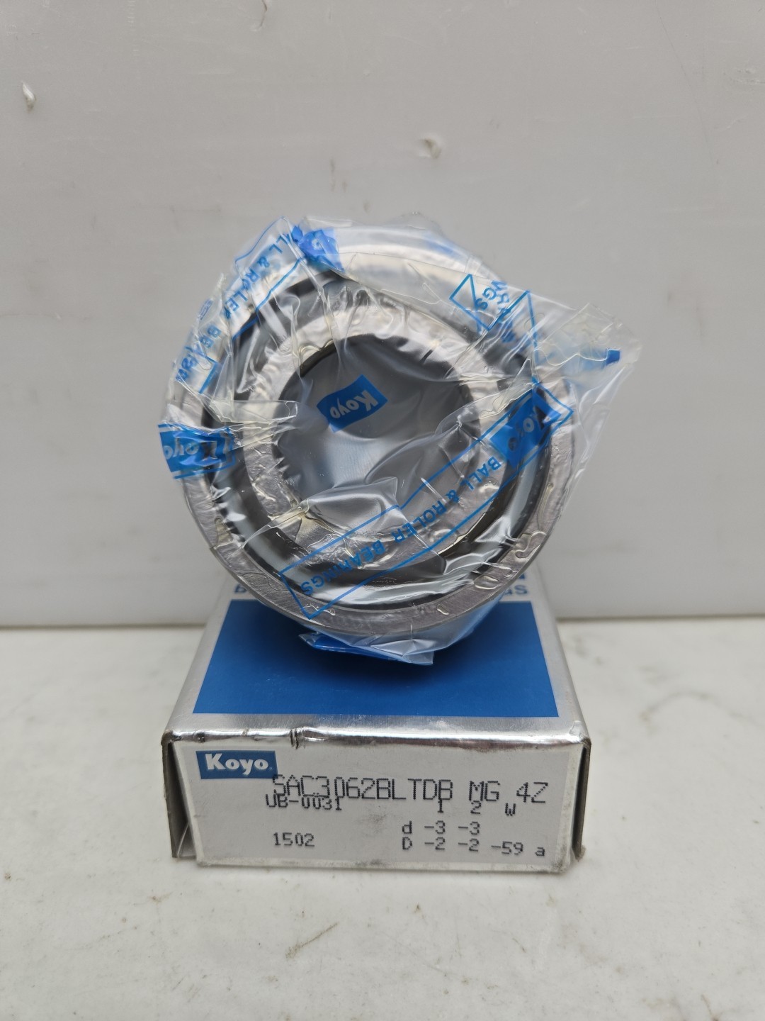 Set of Koyo SAC3062BLTDB MG 4Z Precision Bearing Set 30mm x 62mm x 15mm New