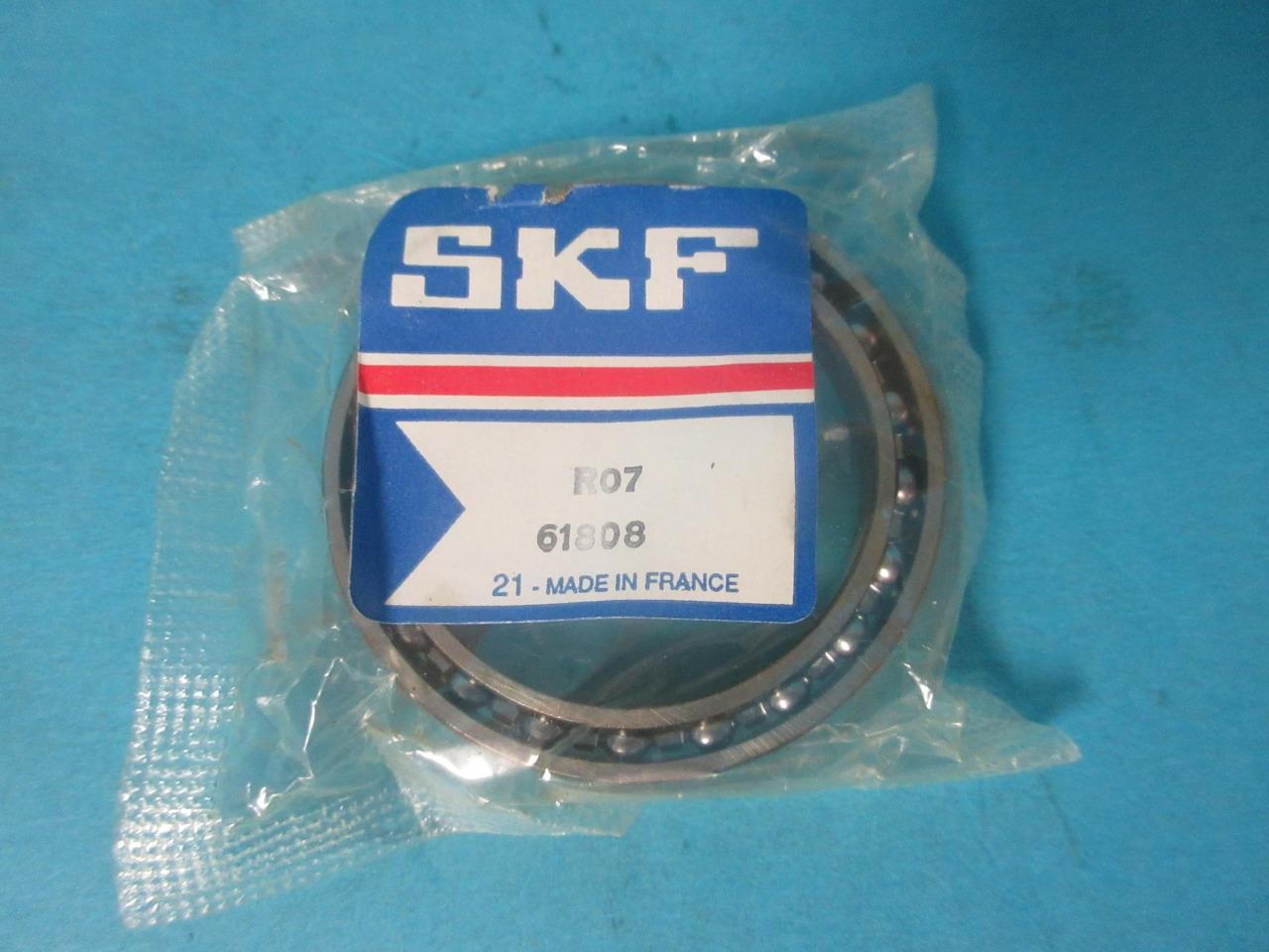 NEW SKF 61808 SINGLE ROW GROOVE BALL BEARING 61808J NIB BF12 REPLACEMENT PART