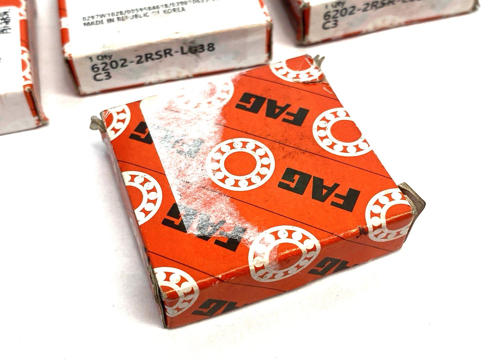 FAG 6202-2RSR-L038-C3 Radial/Deep Groove Ball Bearing LOT OF 4