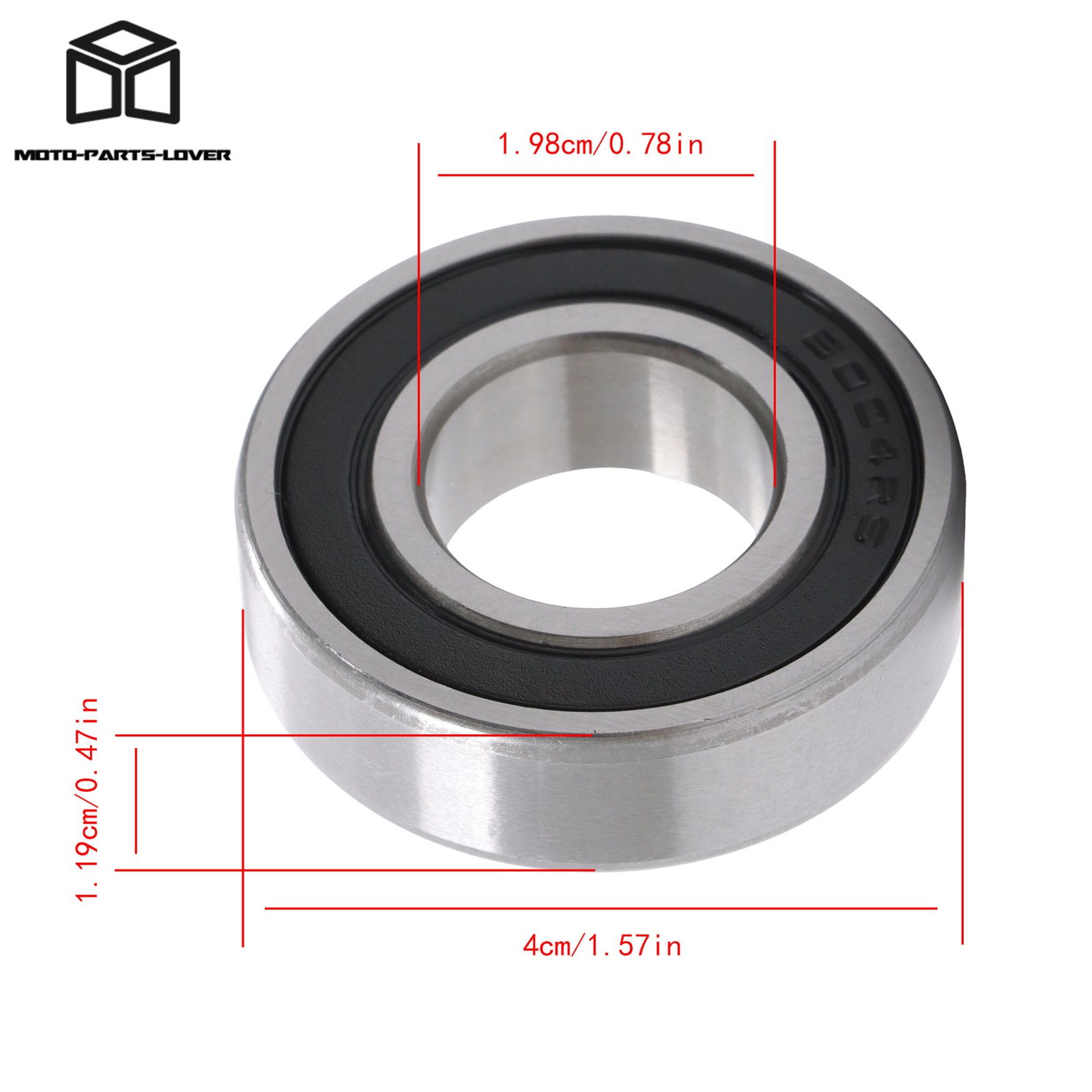 20x42x12mm 6004-2RS C3 Ball Bearings 10 Pack Premium Rubber Sealed Bearings