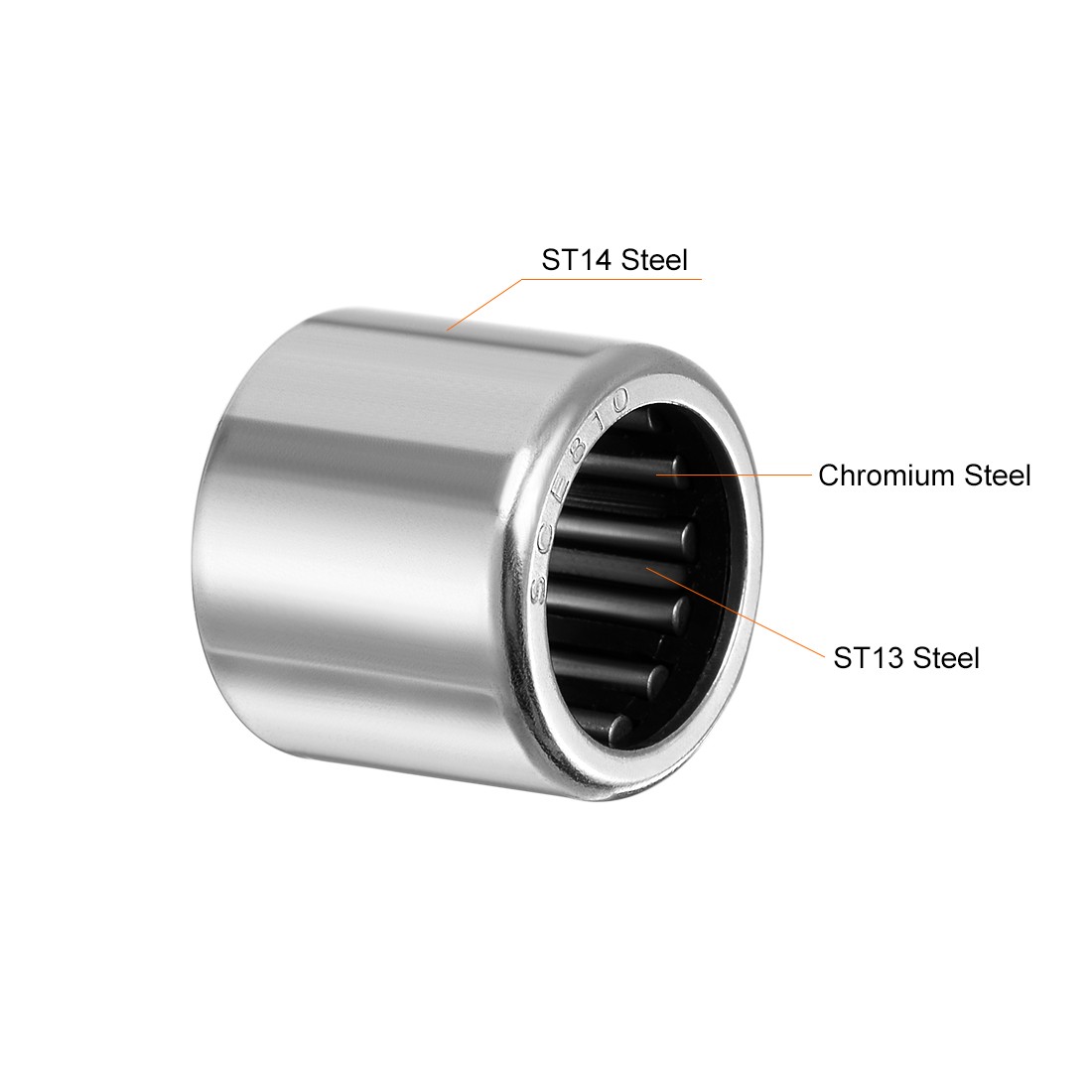 5PCS SCE810 Needle Roller Bearings Drawn Cup 1/2″ Bore 11/16″ OD 5/8″ W Open End