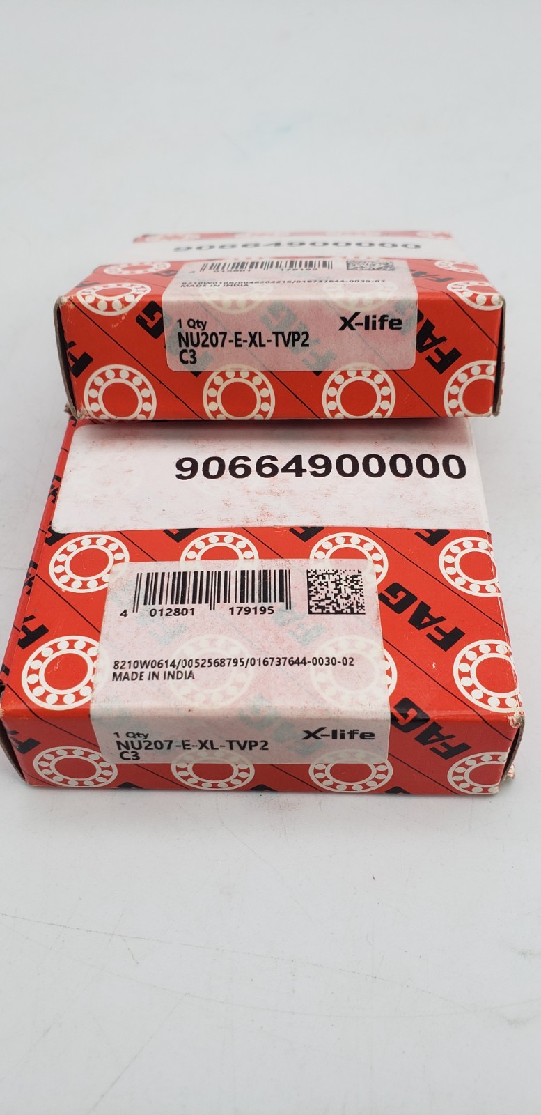 New (1) FAG NU207-E-XL-TVP2-C3 Cylindrical Roller Bearing 35x72x17mm India