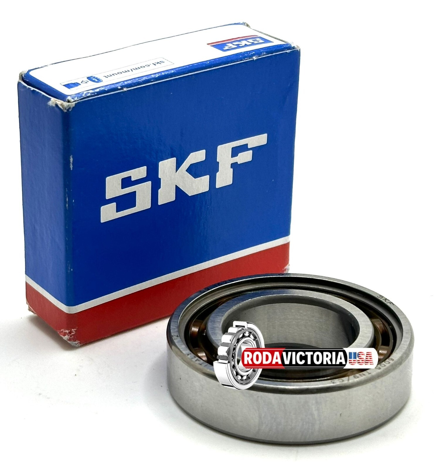 SKF 6005 TN9/C3 BALL BEARING, OPEN TYPE, NO SEALS, POLYAMIDE CAGE 25x47x12mm