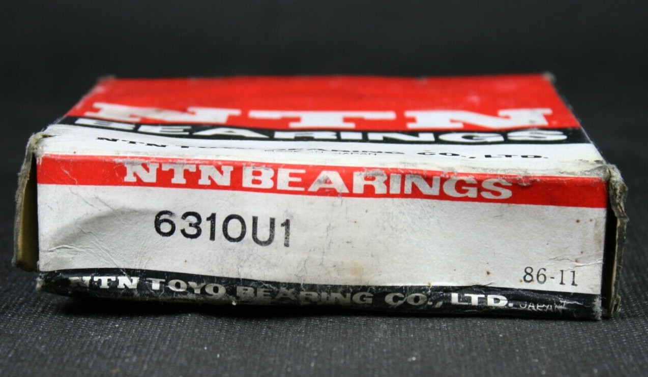 One (1) NTN 6310 U1 Deep Groove Bearing 50MM ID NEW