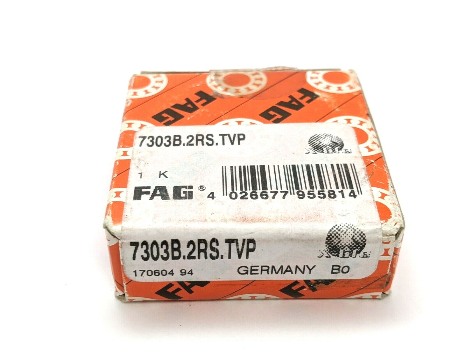 FAG 7303B.2RS.TVP Single Row Angular Contact Ball Bearing
