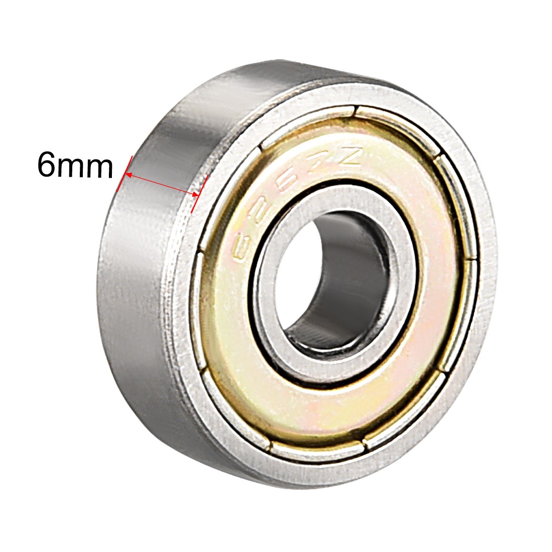 10pcs Deep Groove Ball Bearing 626ZZ Double Shield Carbon Steel