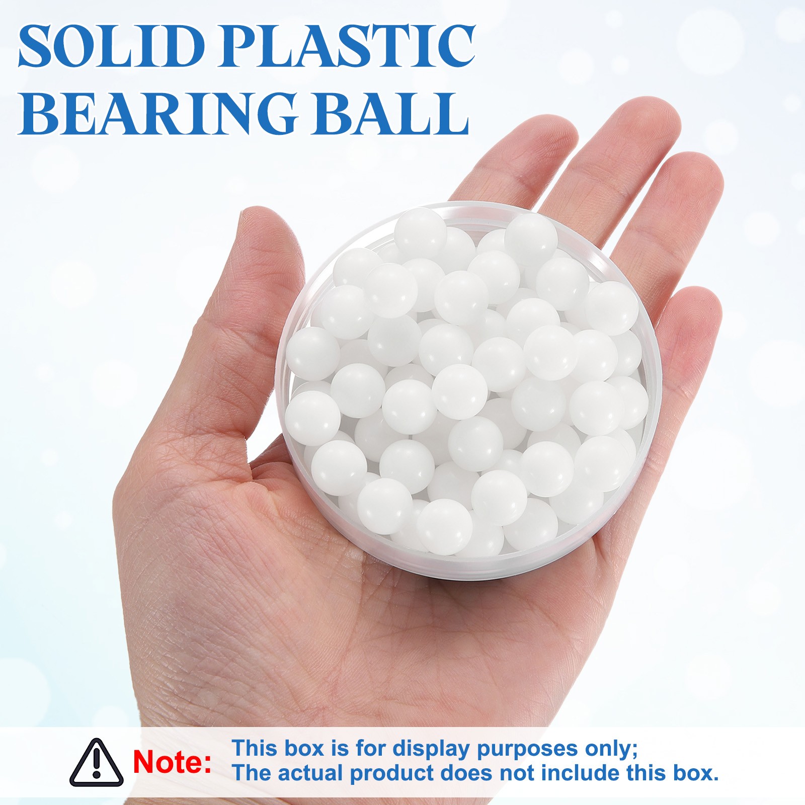 100 Pcs 10mm POM Bearing Balls Solid Plastic Bearing Ball Precision POM Balls