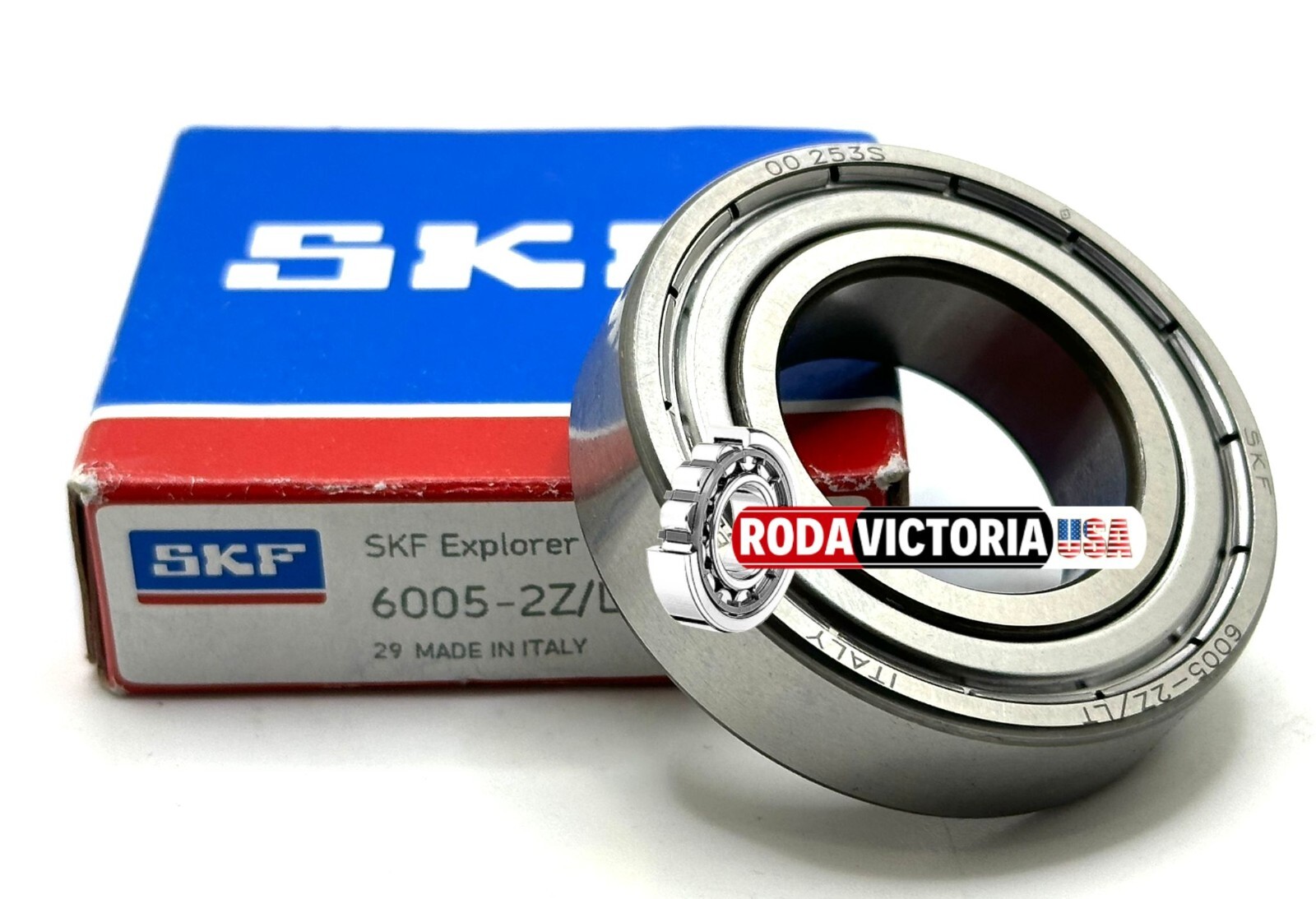SKF 6005 ZZ/LT DEEP GROOVE BALL BEARING, METAL SHIELDED 25x47x12mm