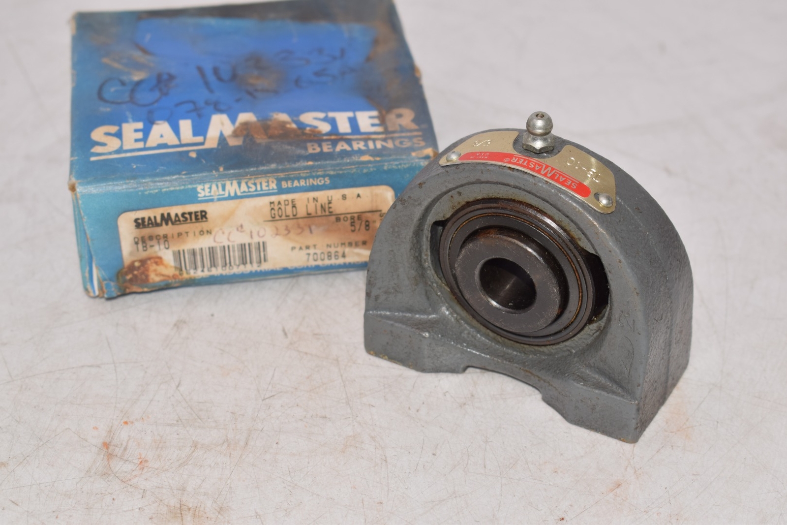 NEW Sealmaster TB-10 Tapped Base Pillow Block Unit – Tapped Base, 5/8 in Bore